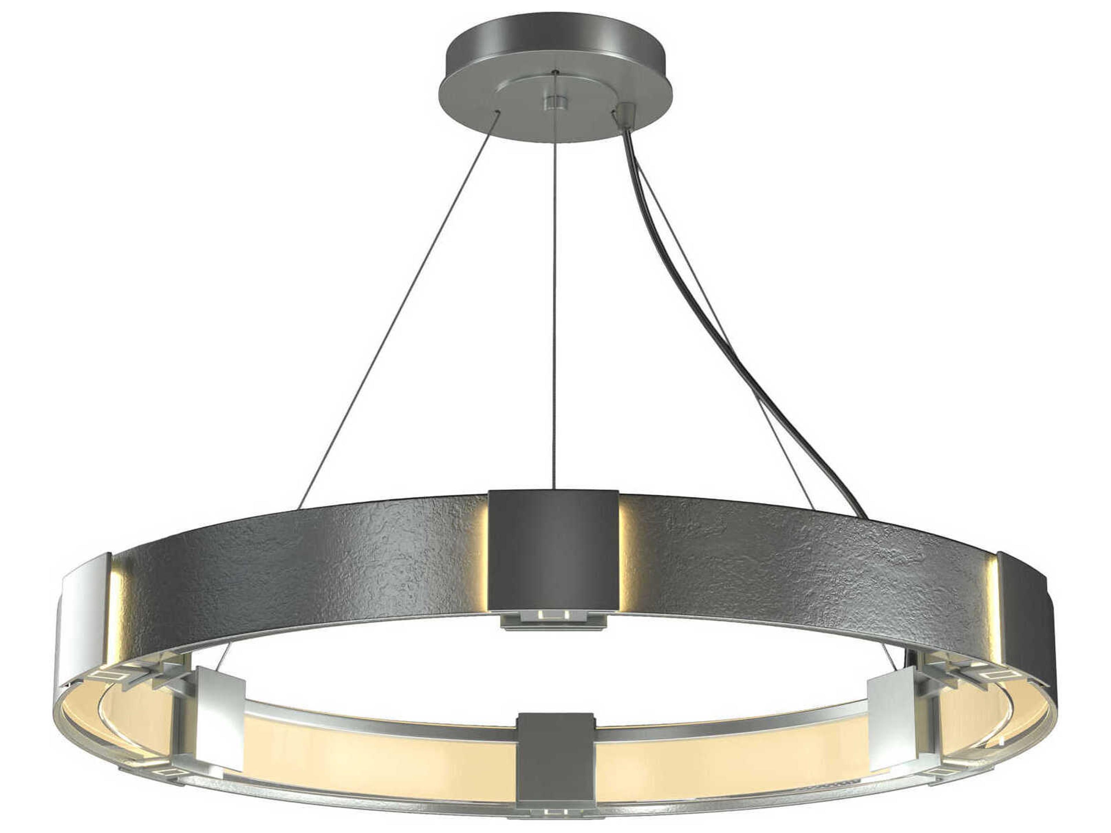 Hubbardton Forge Aura 6-Light Glass Round Pendant