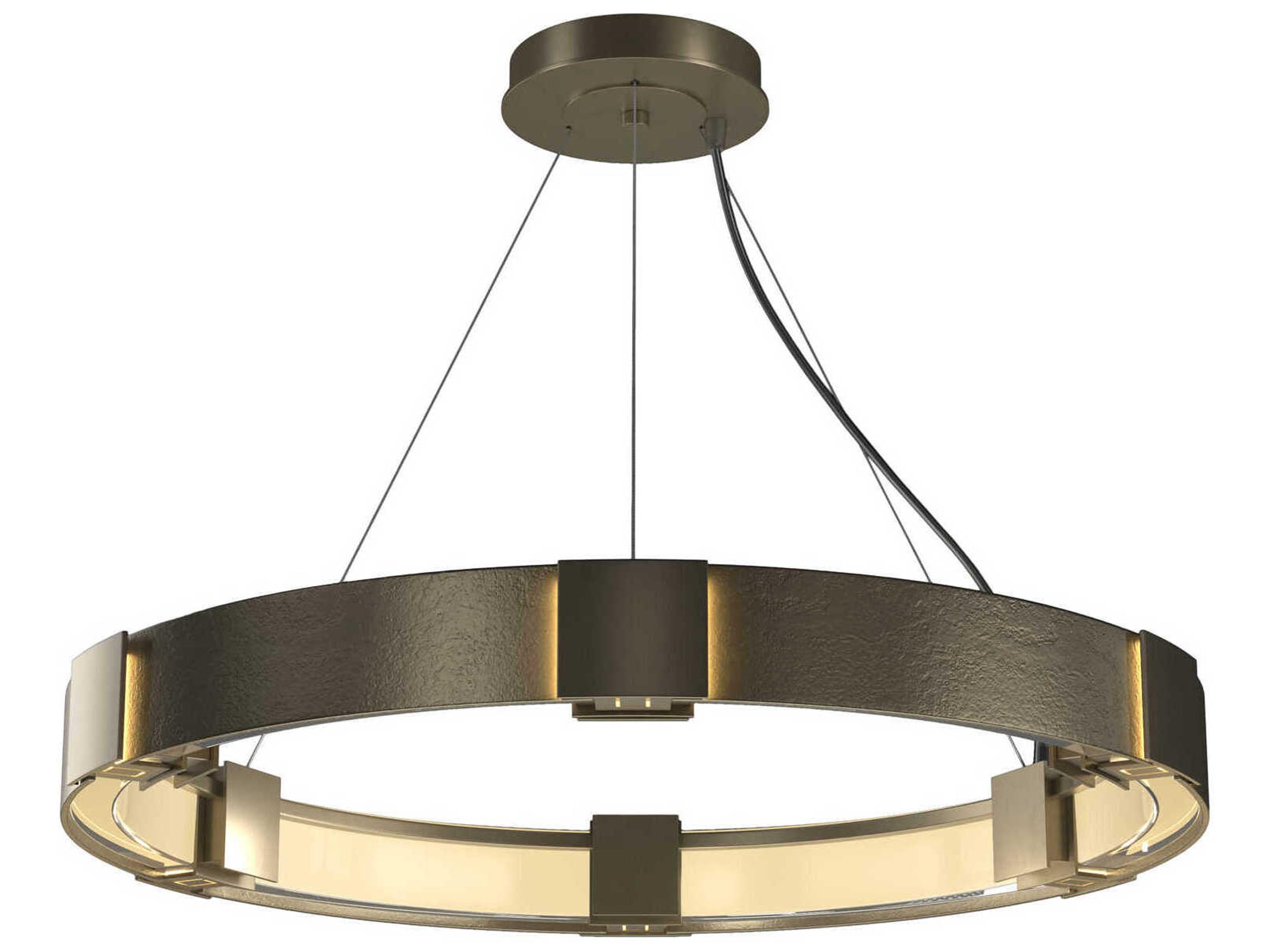 Hubbardton Forge Aura 6-Light Glass Round Pendant