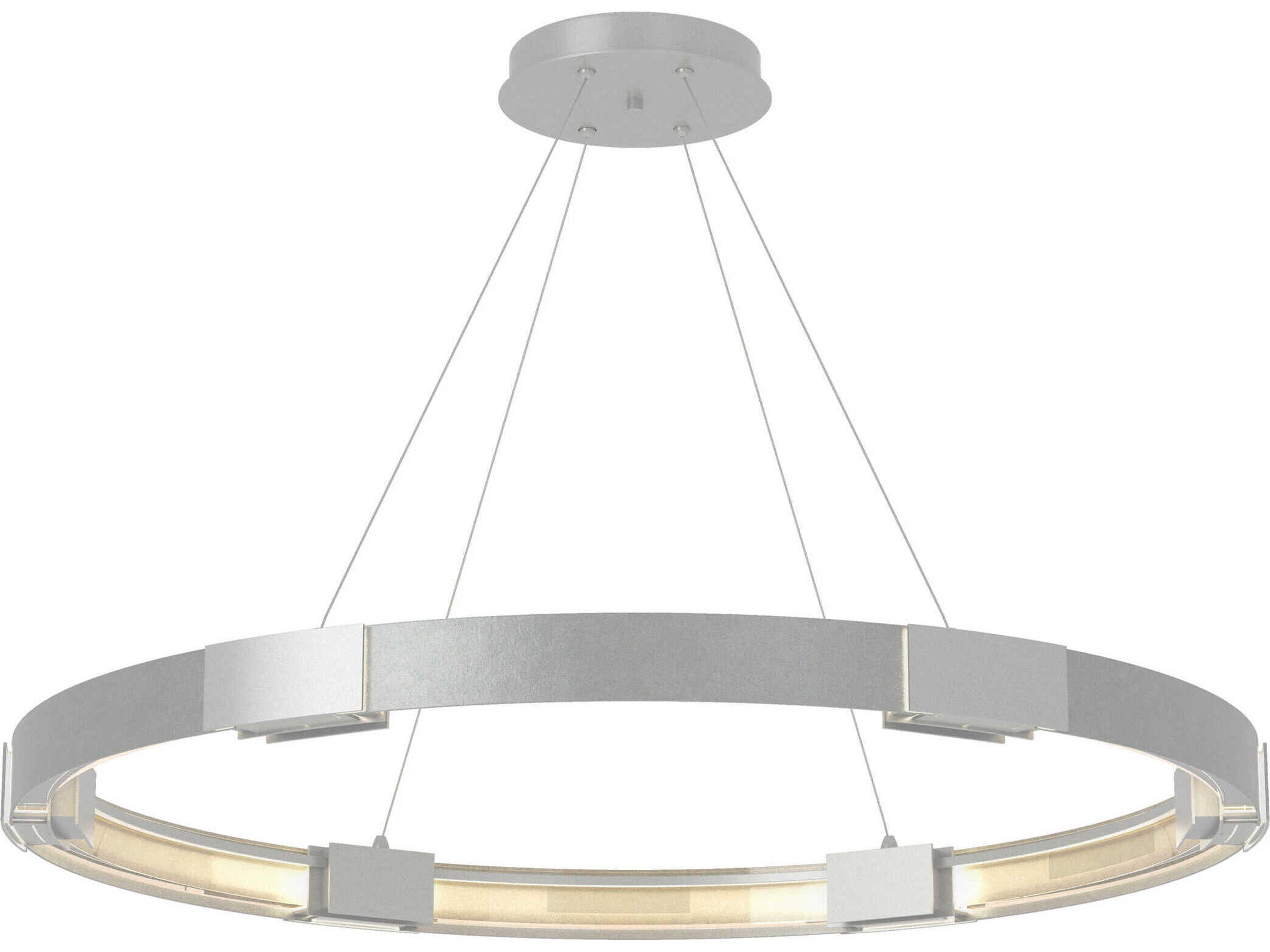 Hubbardton Forge Aura 12-Light Bronze Glass LED Round Pendant