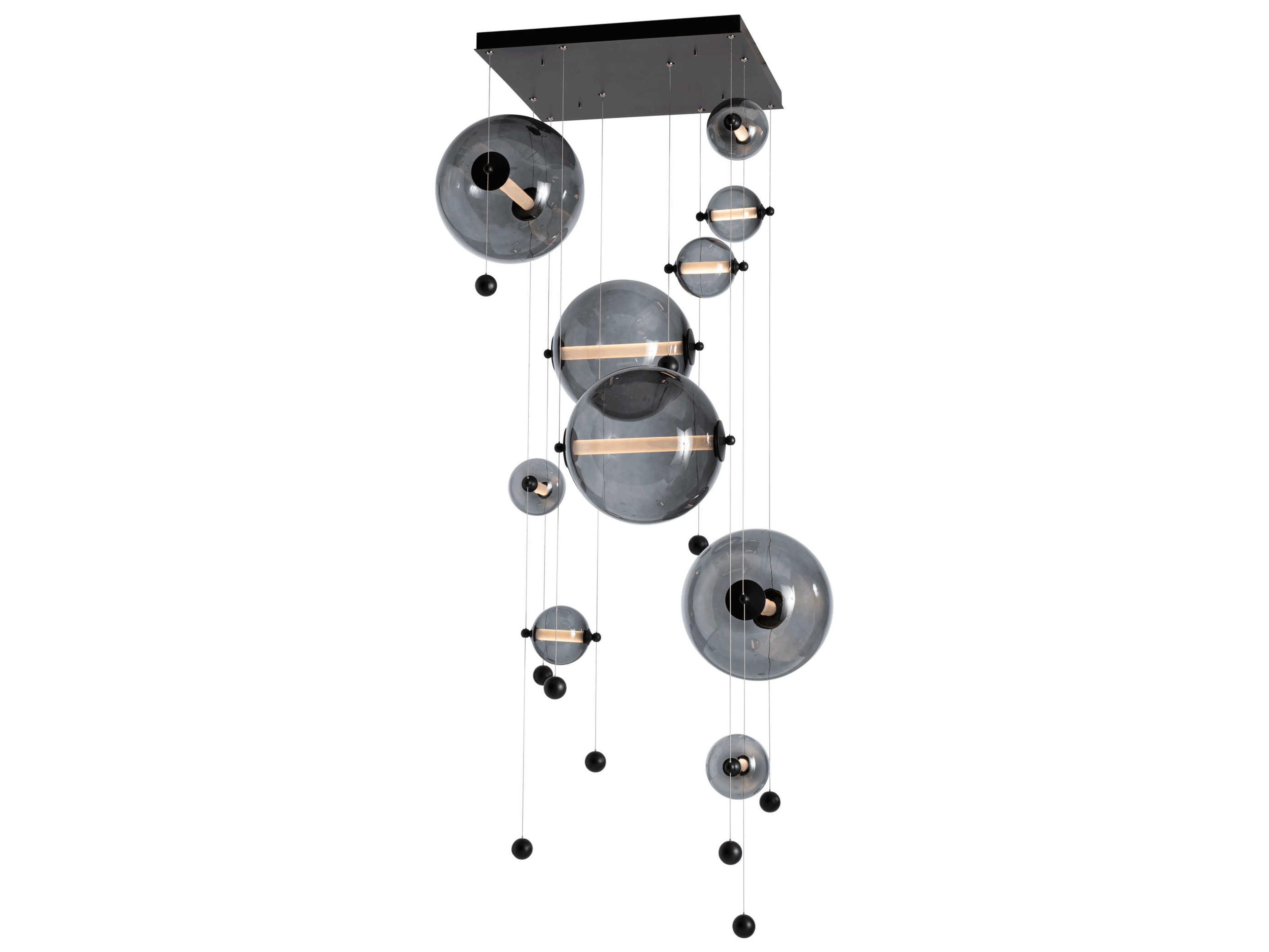 Hubbardton Forge Abacus 10-Light Glass LED Globe Pendant