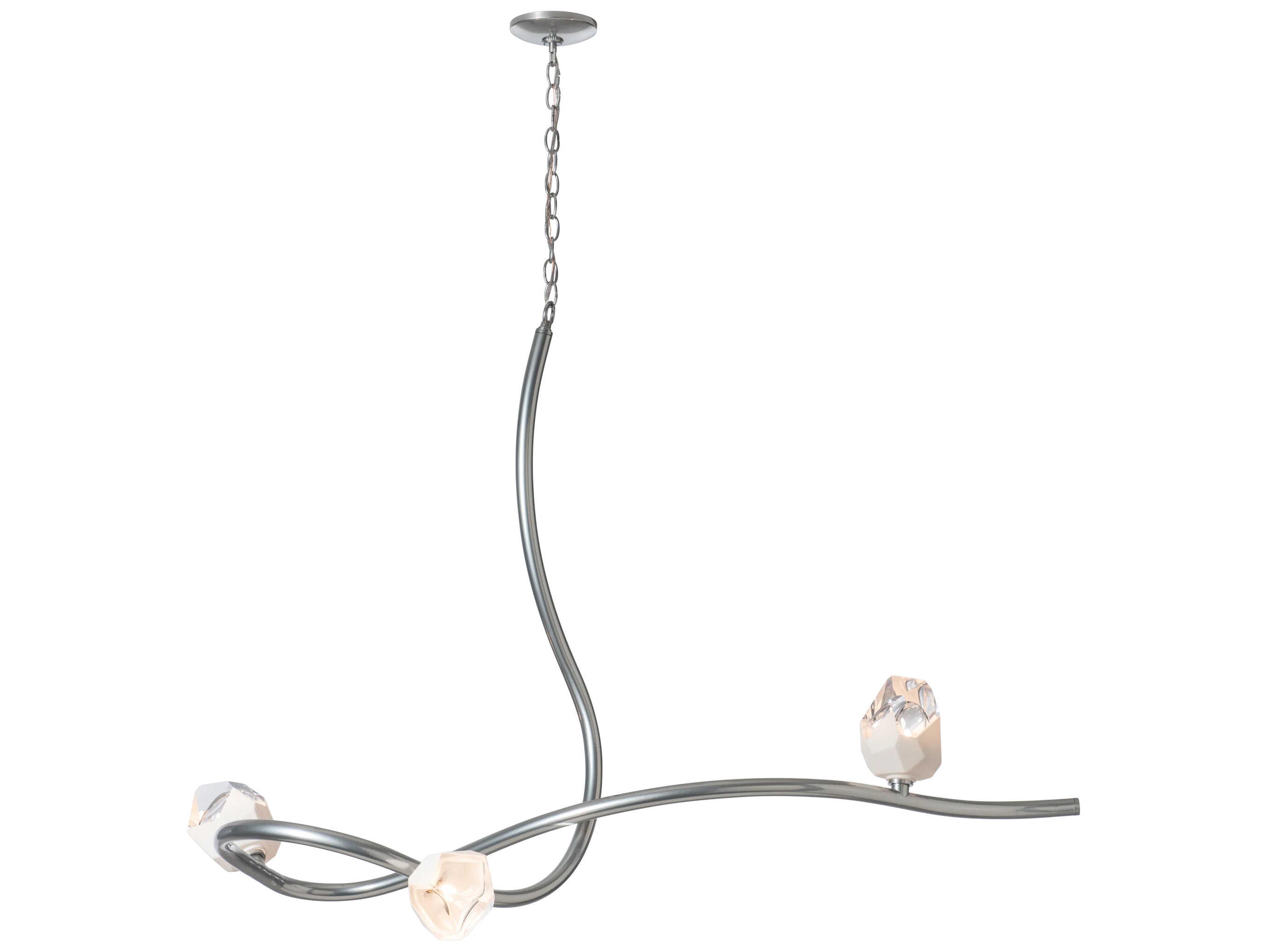 Glacier 3-Light Pendant Modern Linear Chandelier