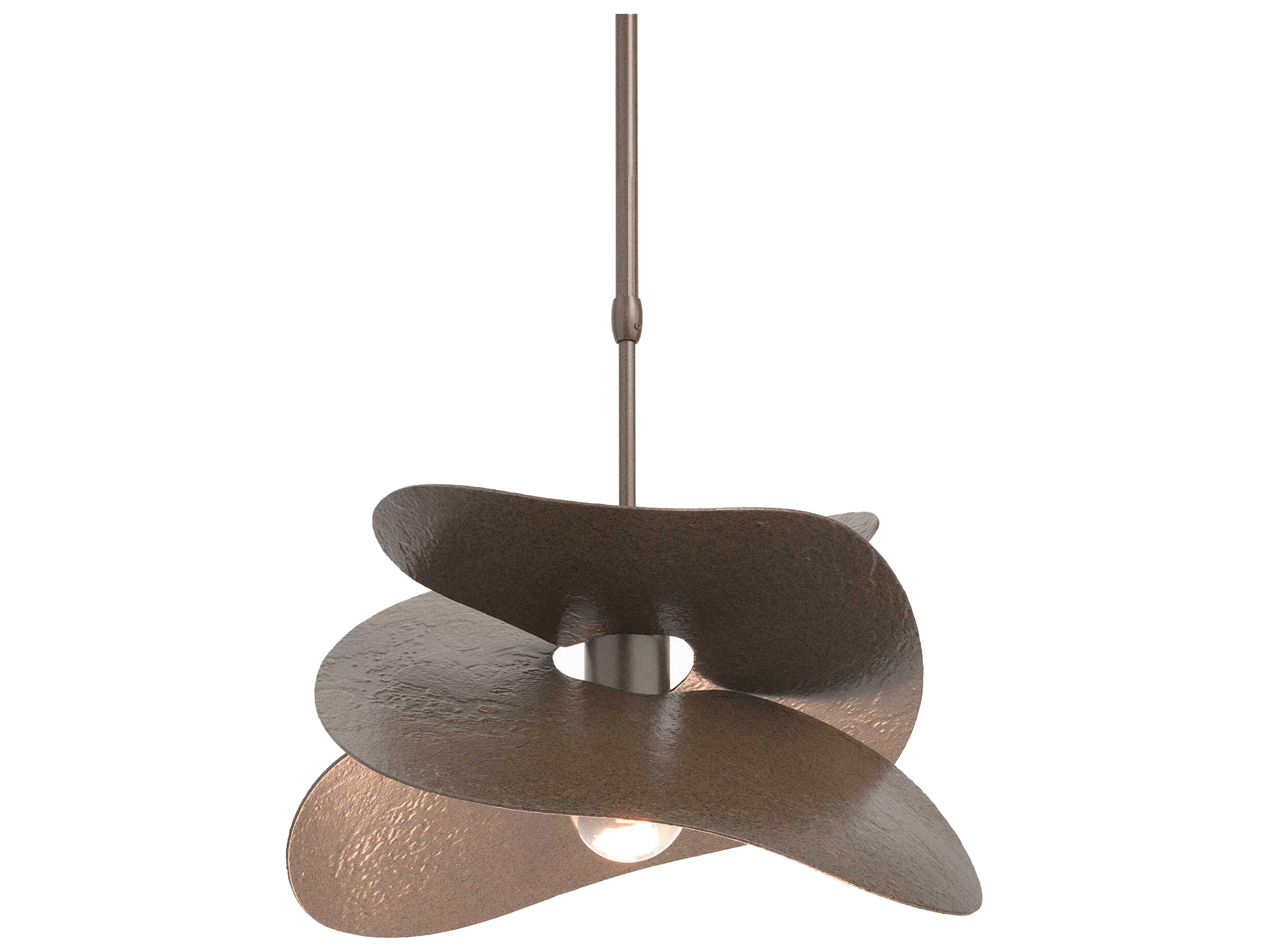 Hubbardton Forge Hibiscus 1-Light Crystal Pendant