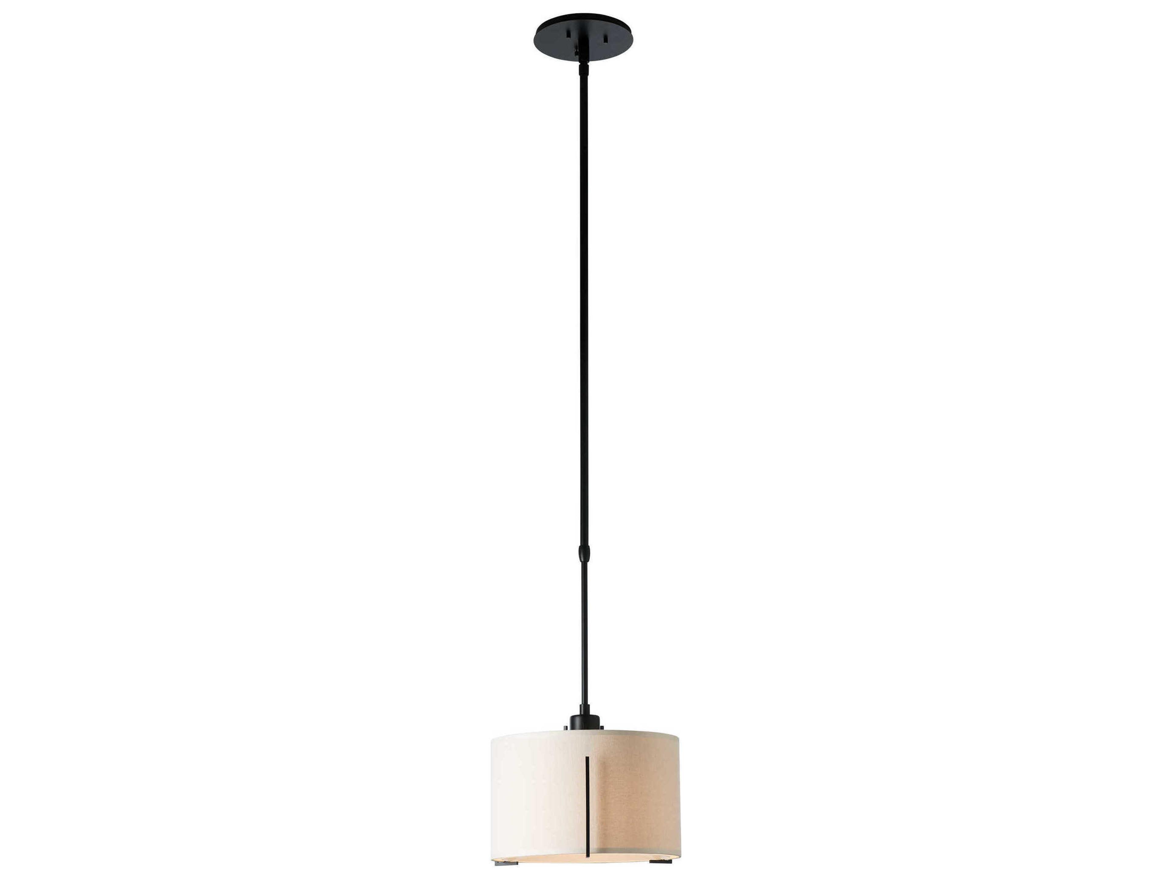 Hubbardton Forge Exos 1-Light Glass Drum Mini Pendant