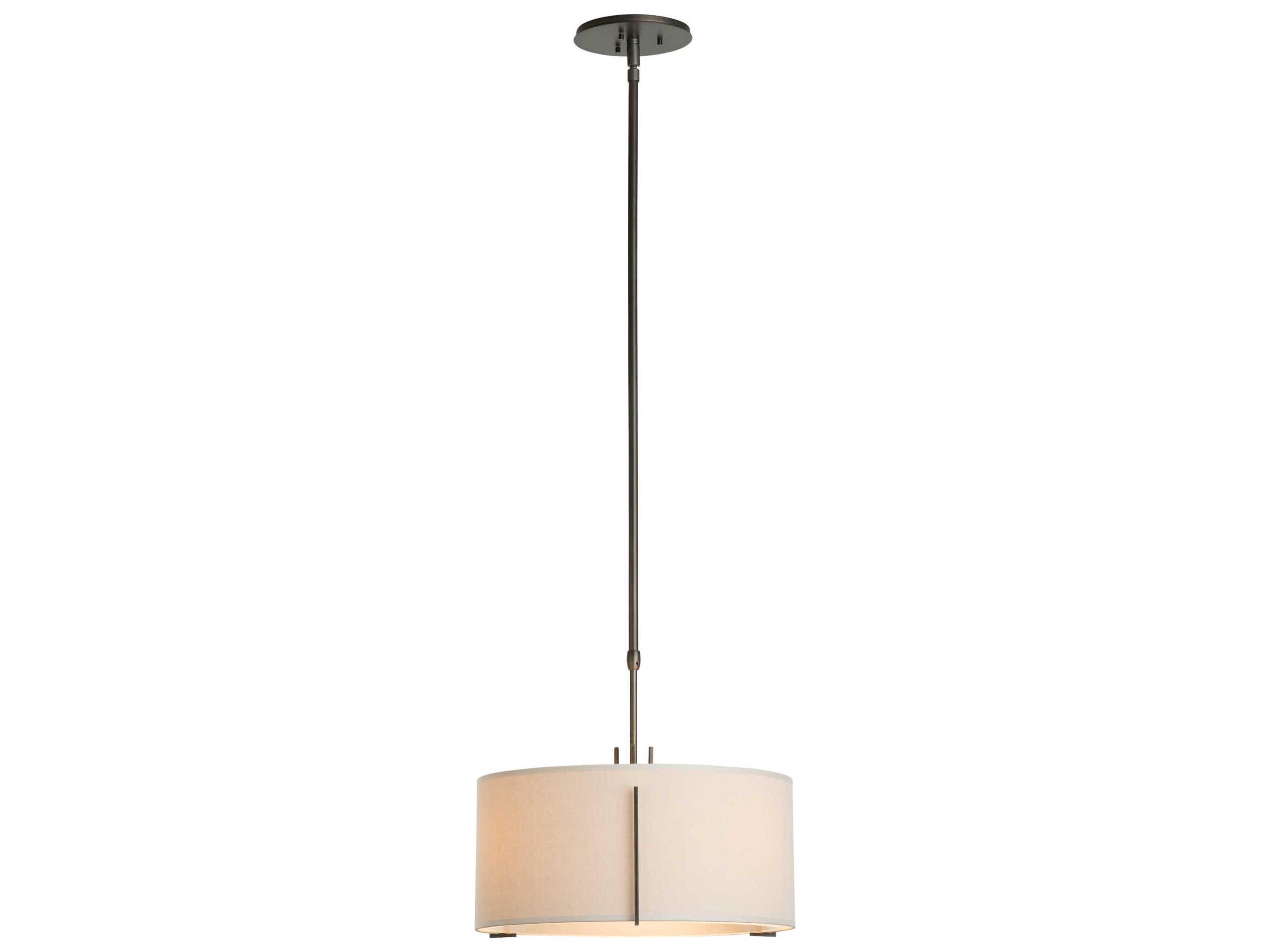 Hubbardton Forge Exos 3-Light Glass Drum Pendant