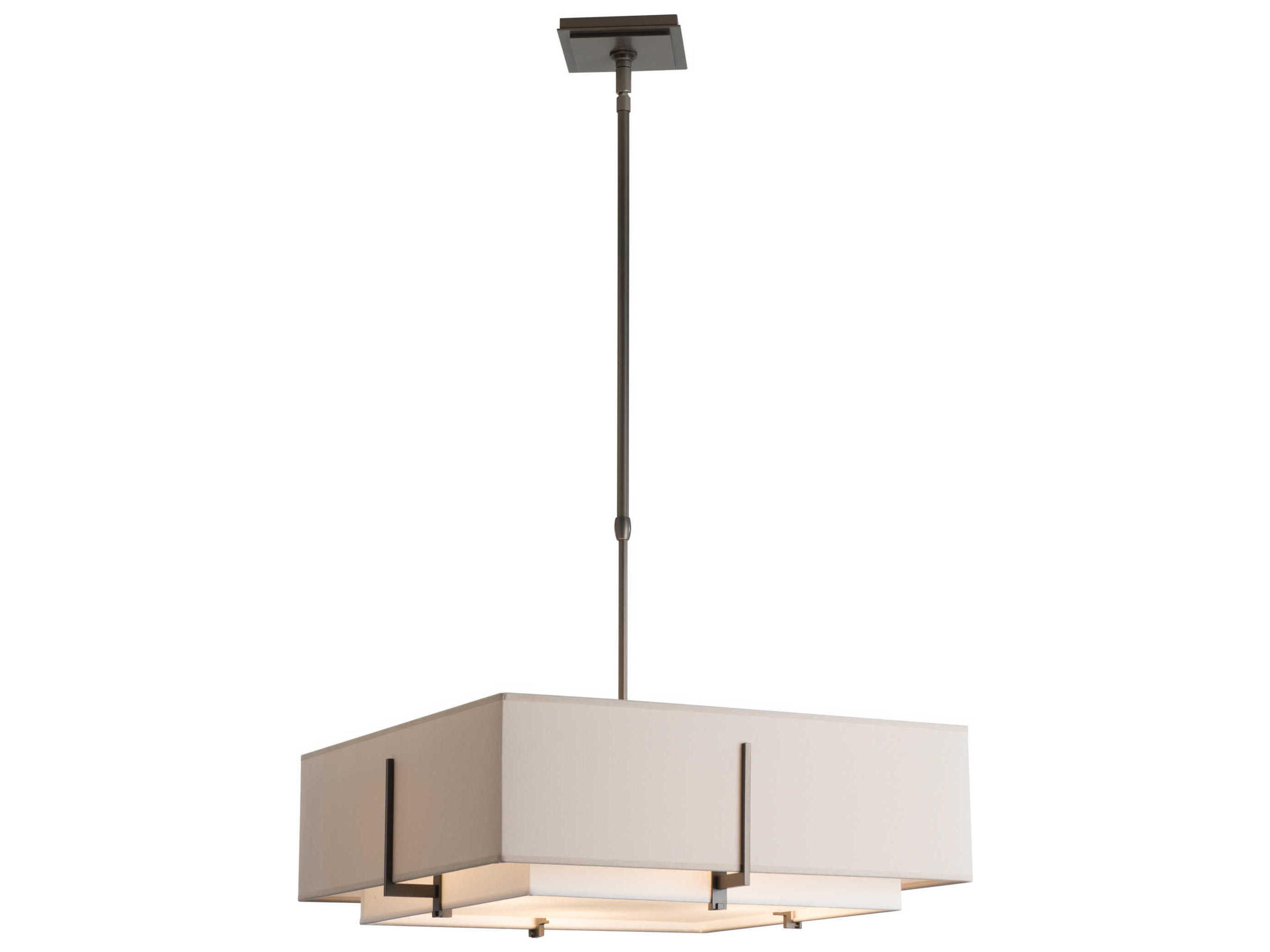 Hubbardton Forge Exos 4-Light Glass Tiered Pendant