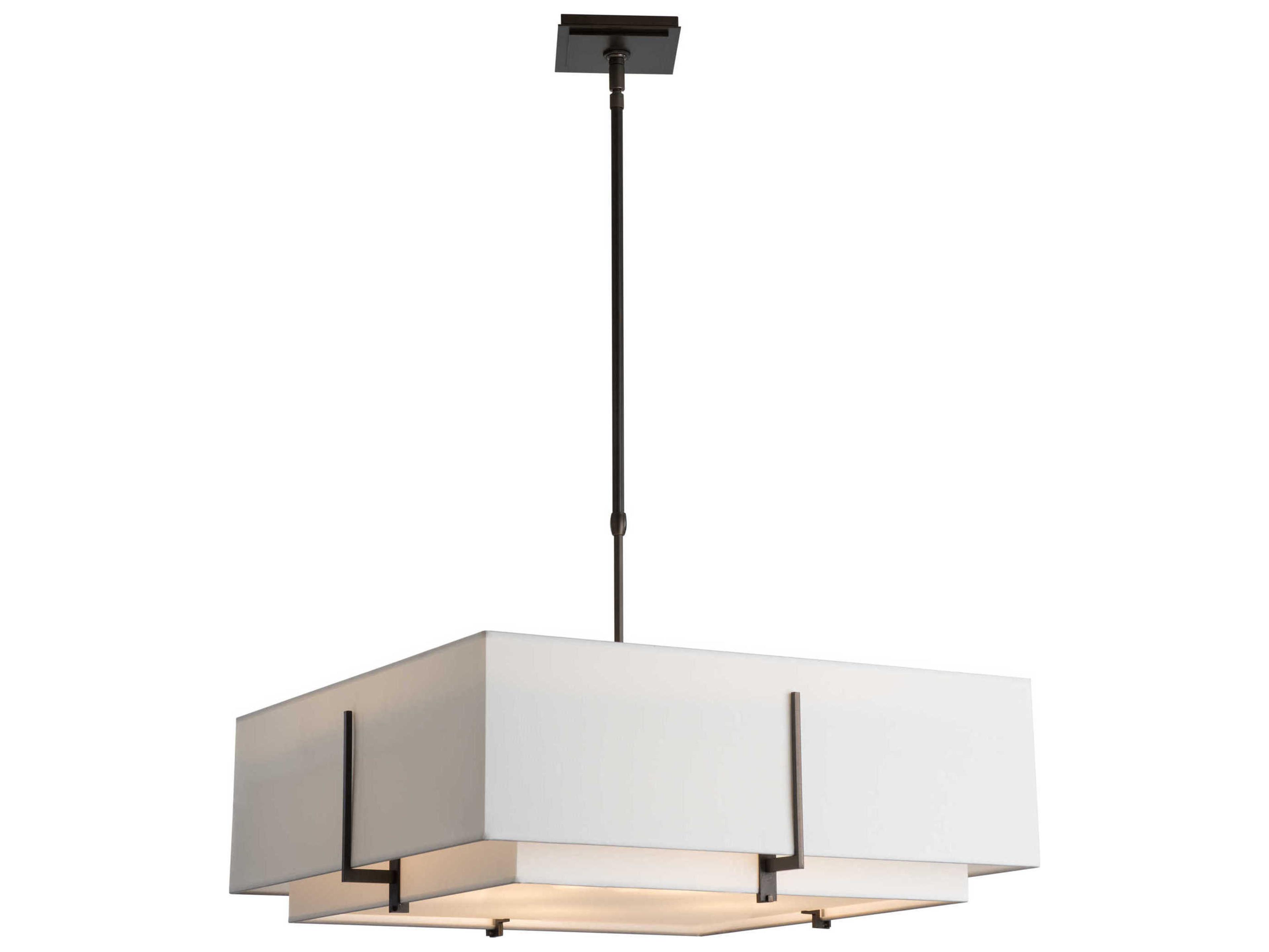 Exos Square Large Double Shade Pendant Light
