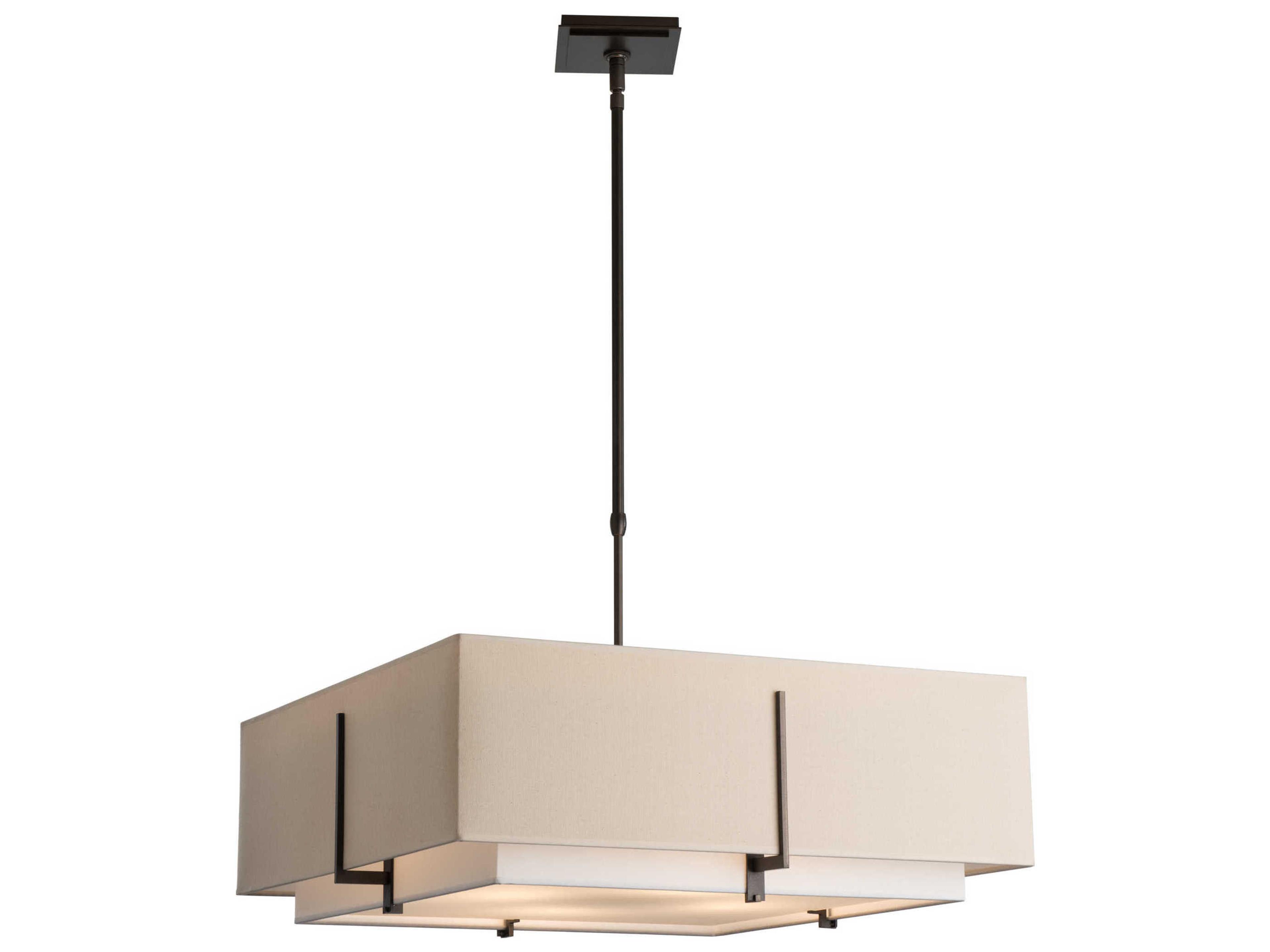 Hubbardton Forge Exos 4-Light Glass Tiered Pendant