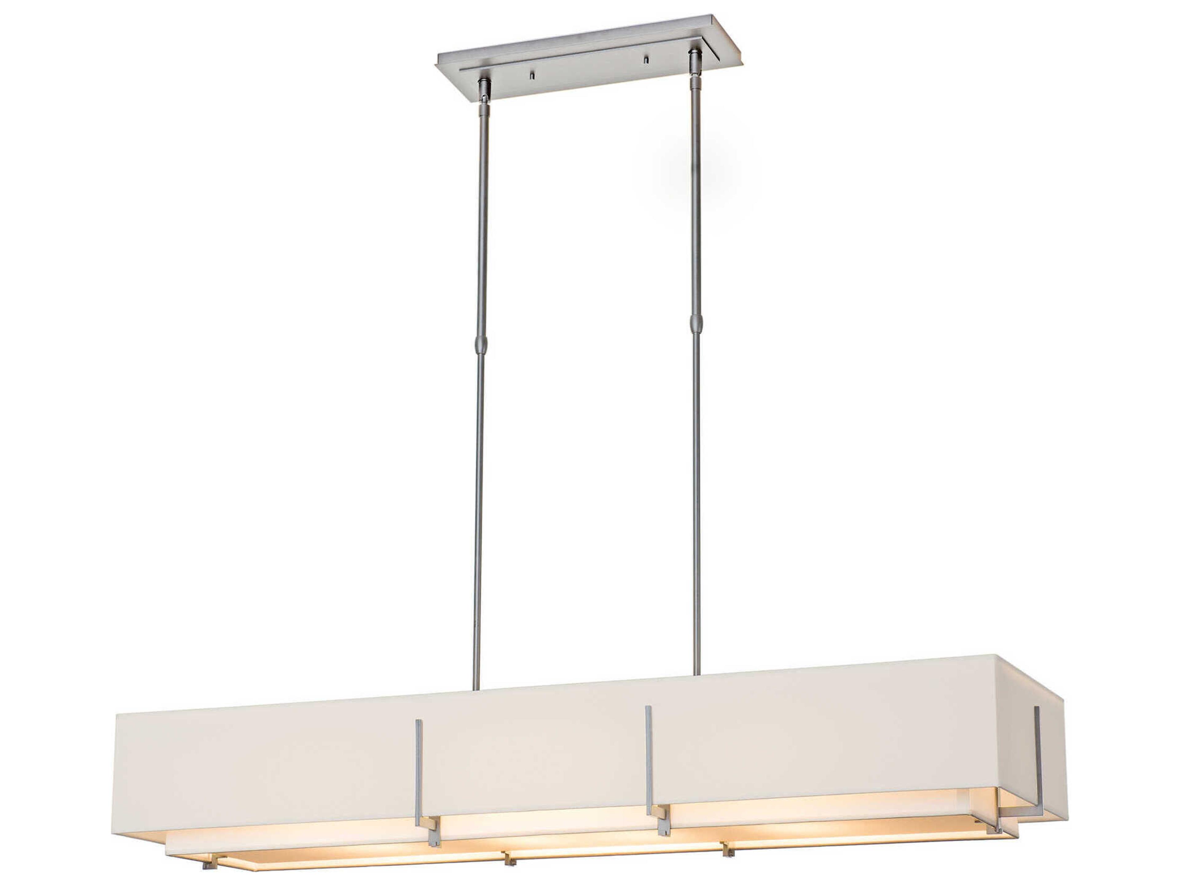 Hubbardton Forge Exos 4-Light Glass Linear Tiered Island Pendant
