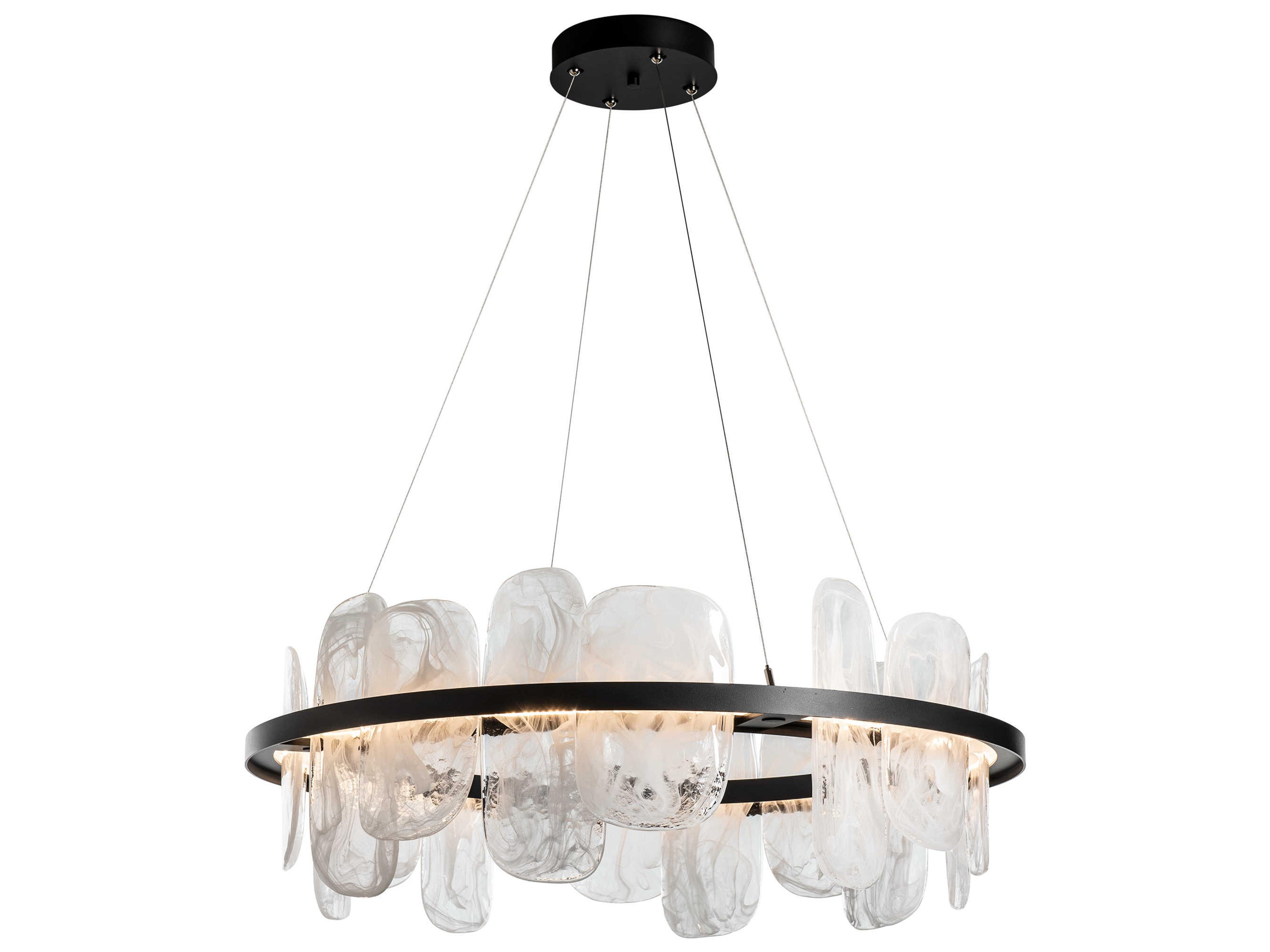 Hubbardton Forge Vitre 1-Light Glass LED Geometric Round Pendant