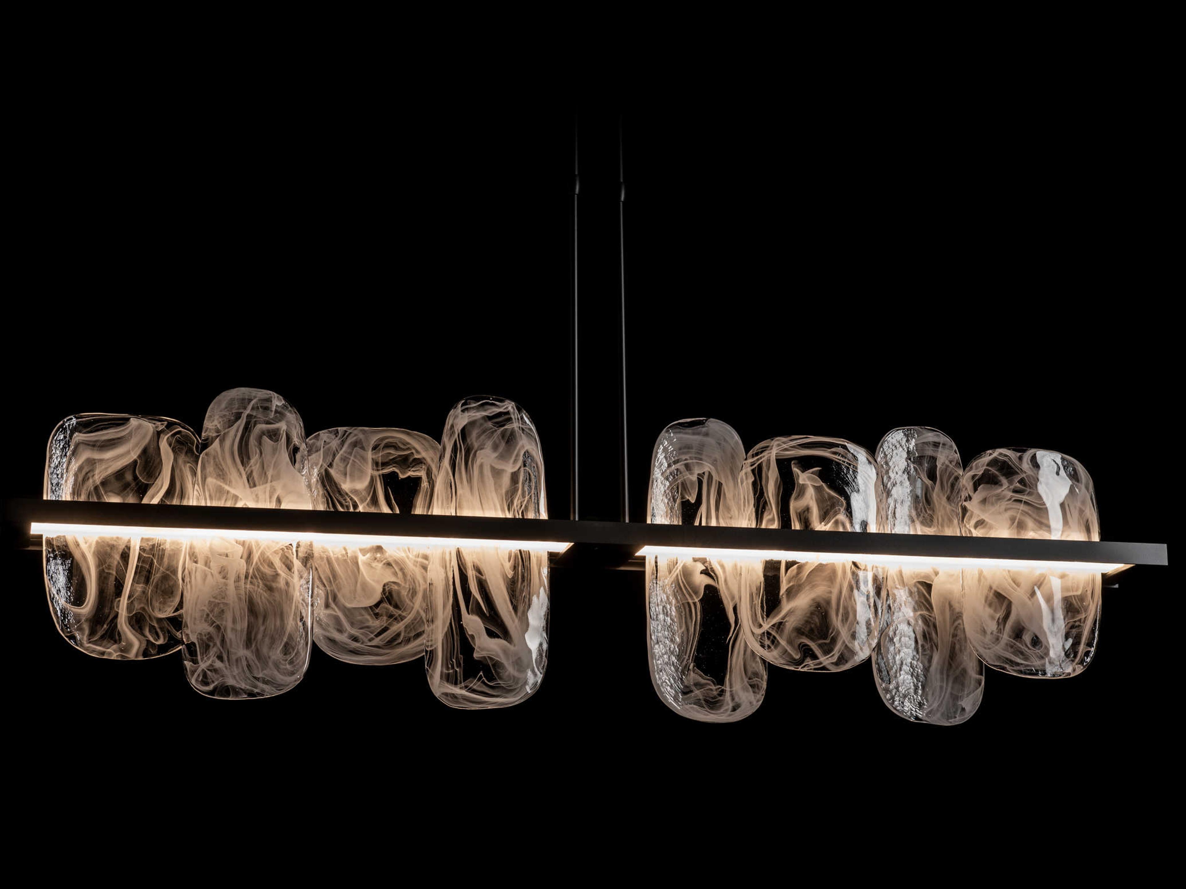 Hubbardton Forge Vitre 1-Light Glass LED Geometric Linear Island Pendant