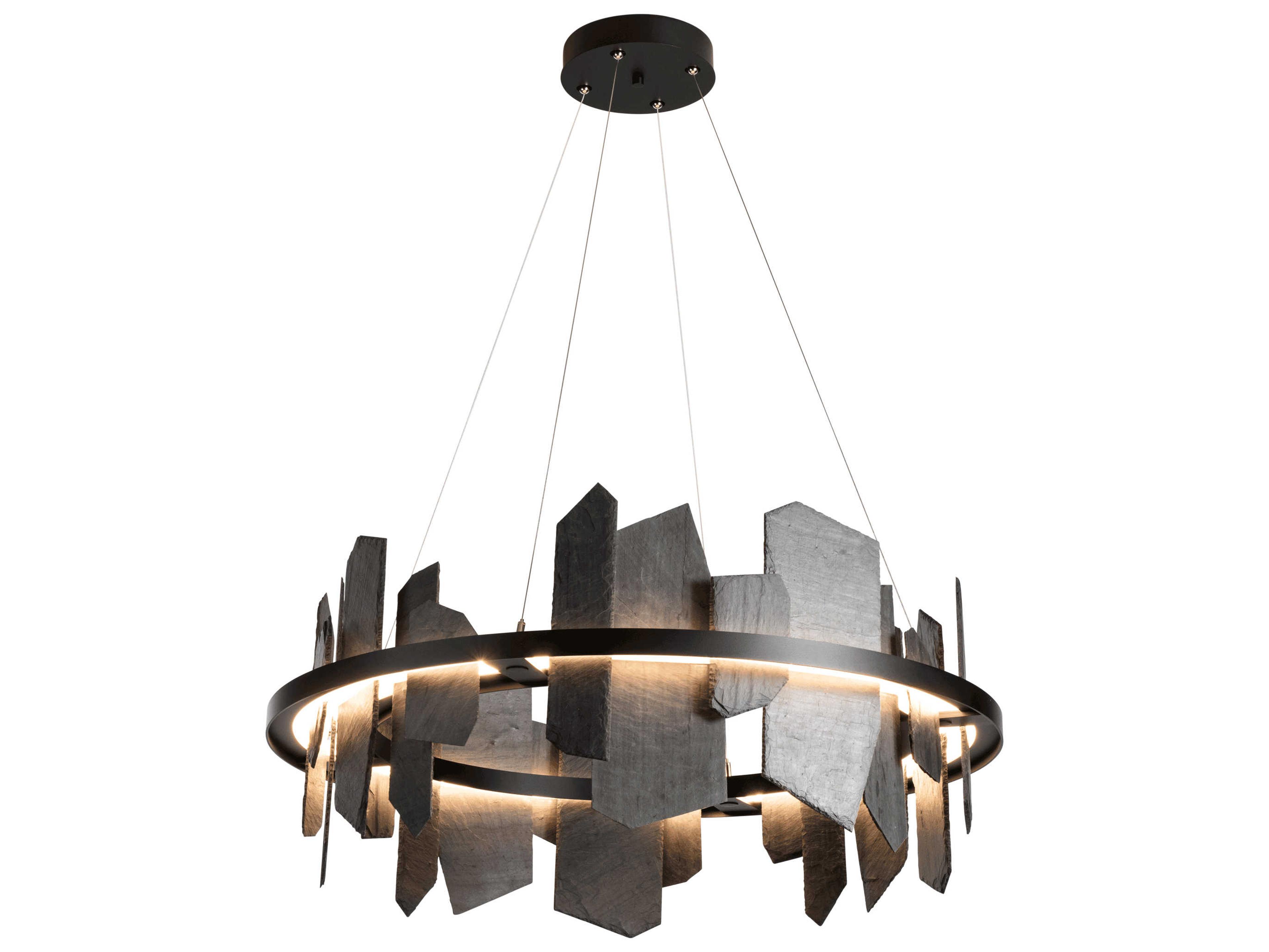 Hubbardton Forge Ardesia 1-Light LED Round Pendant