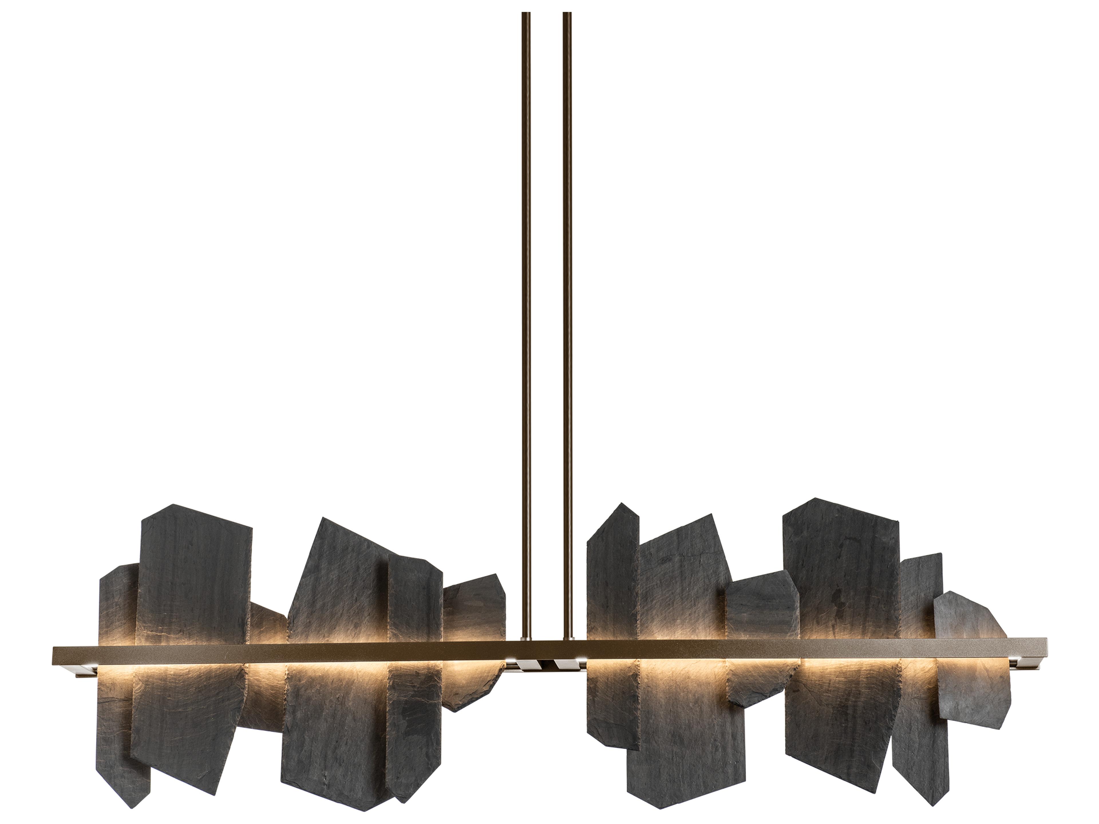 Ardesia Linear LED Pendant Light Natural Slate