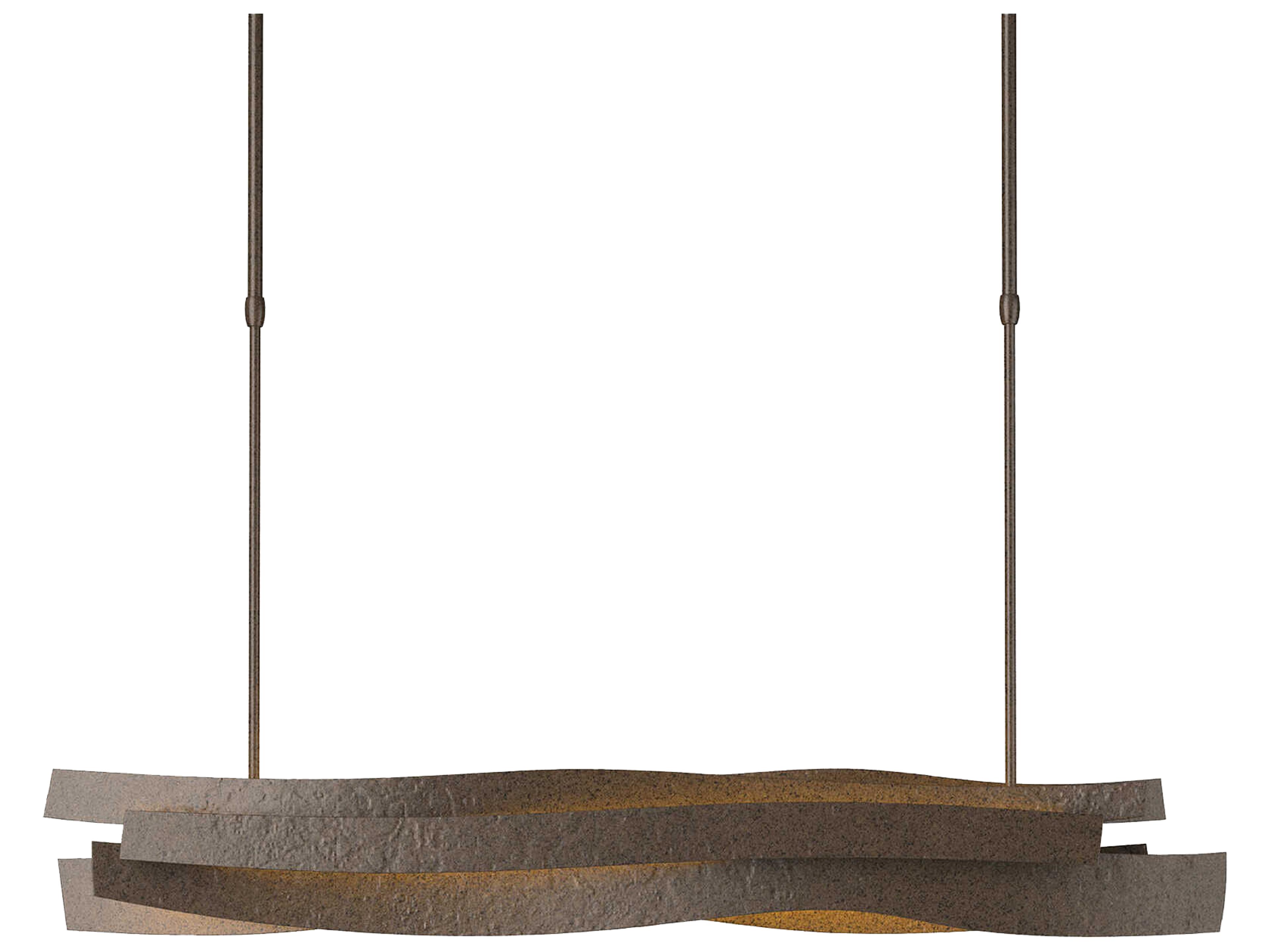 Hubbardton Forge Landscape 1-Light LED Geometric Linear Island Pendant