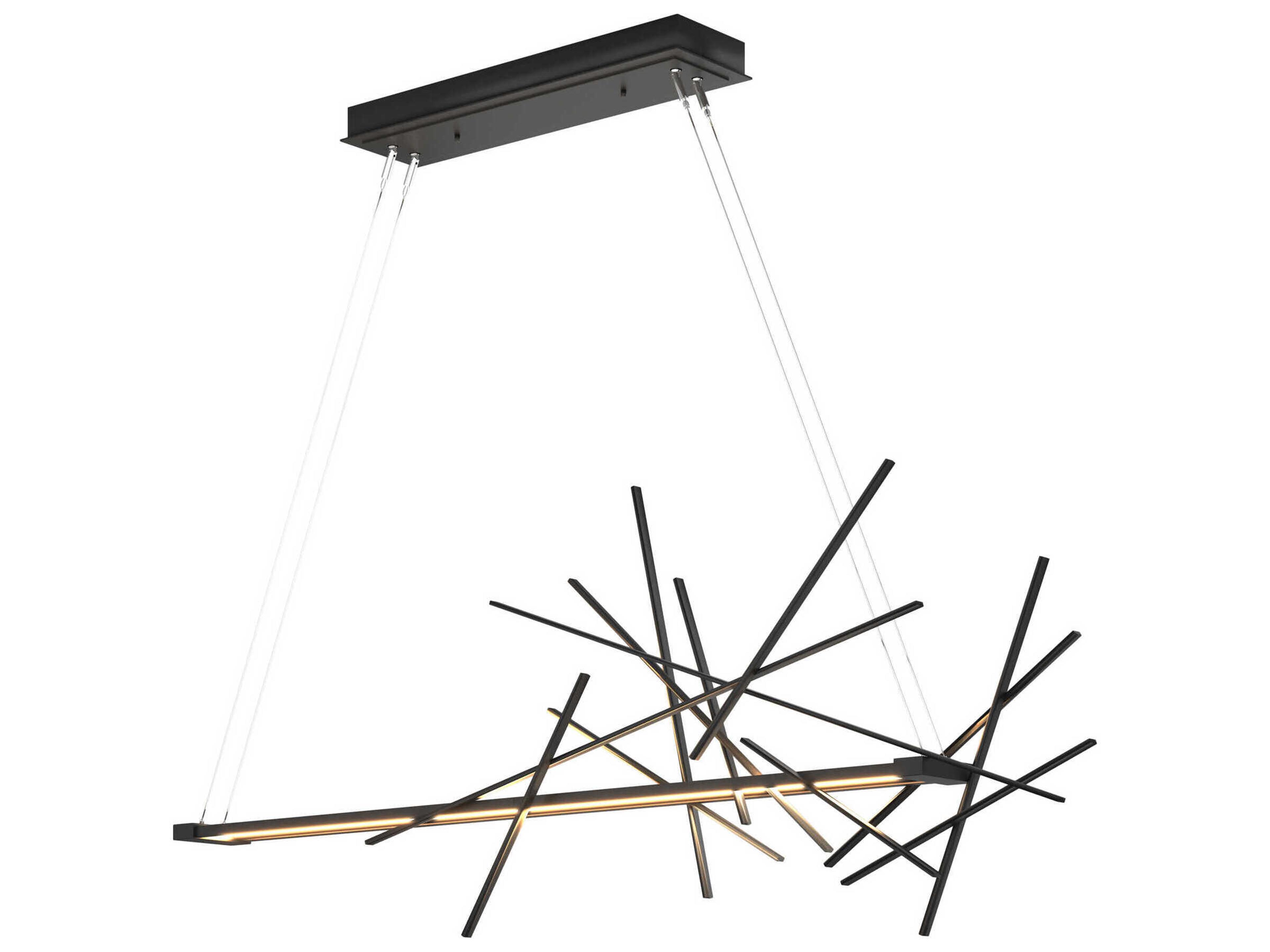 Hubbardton Forge Cascade 1-Light LED Geometric Linear Island Pendant