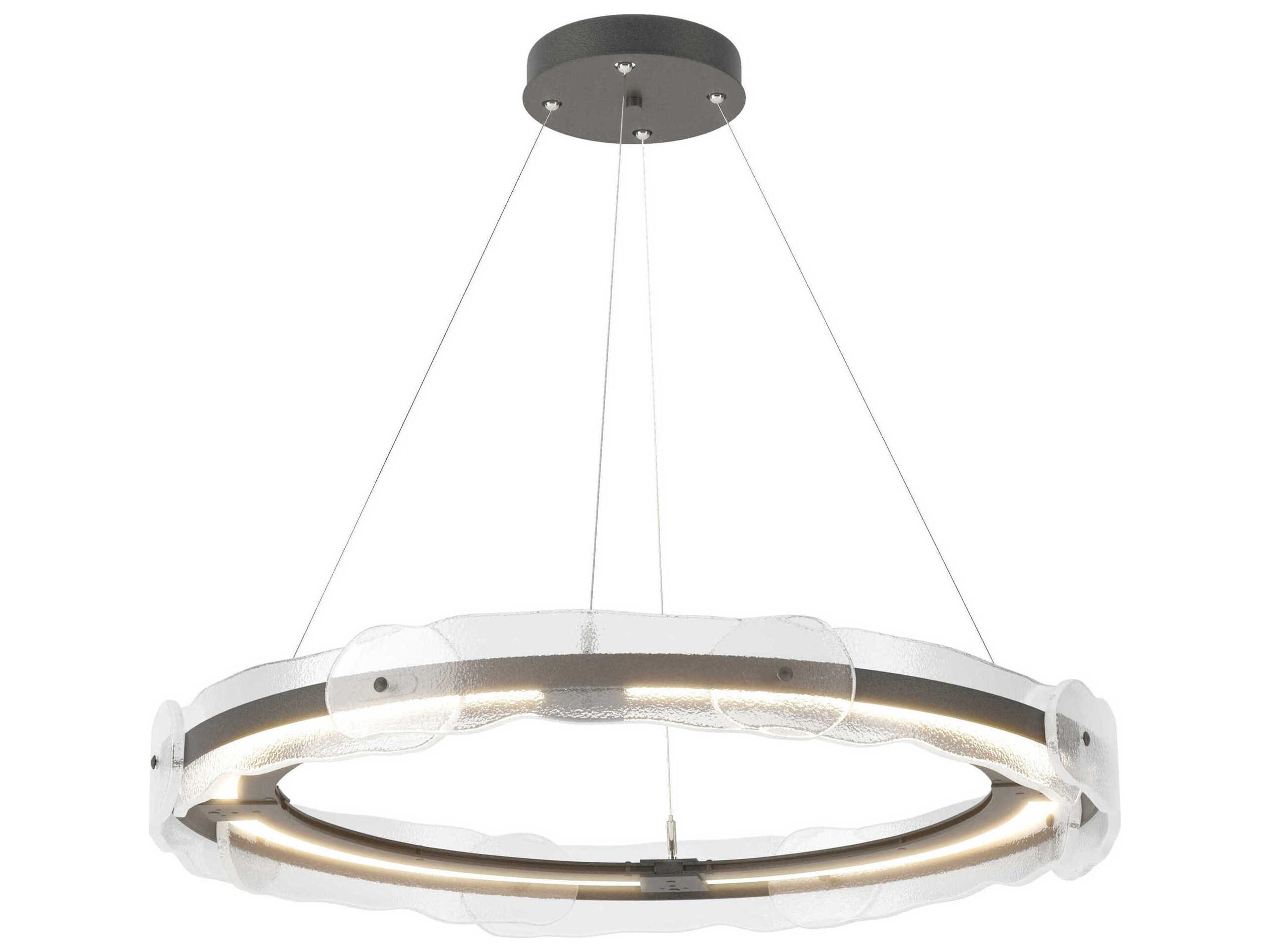 Hubbardton Forge Solstice 1-Light Glass LED Round Pendant