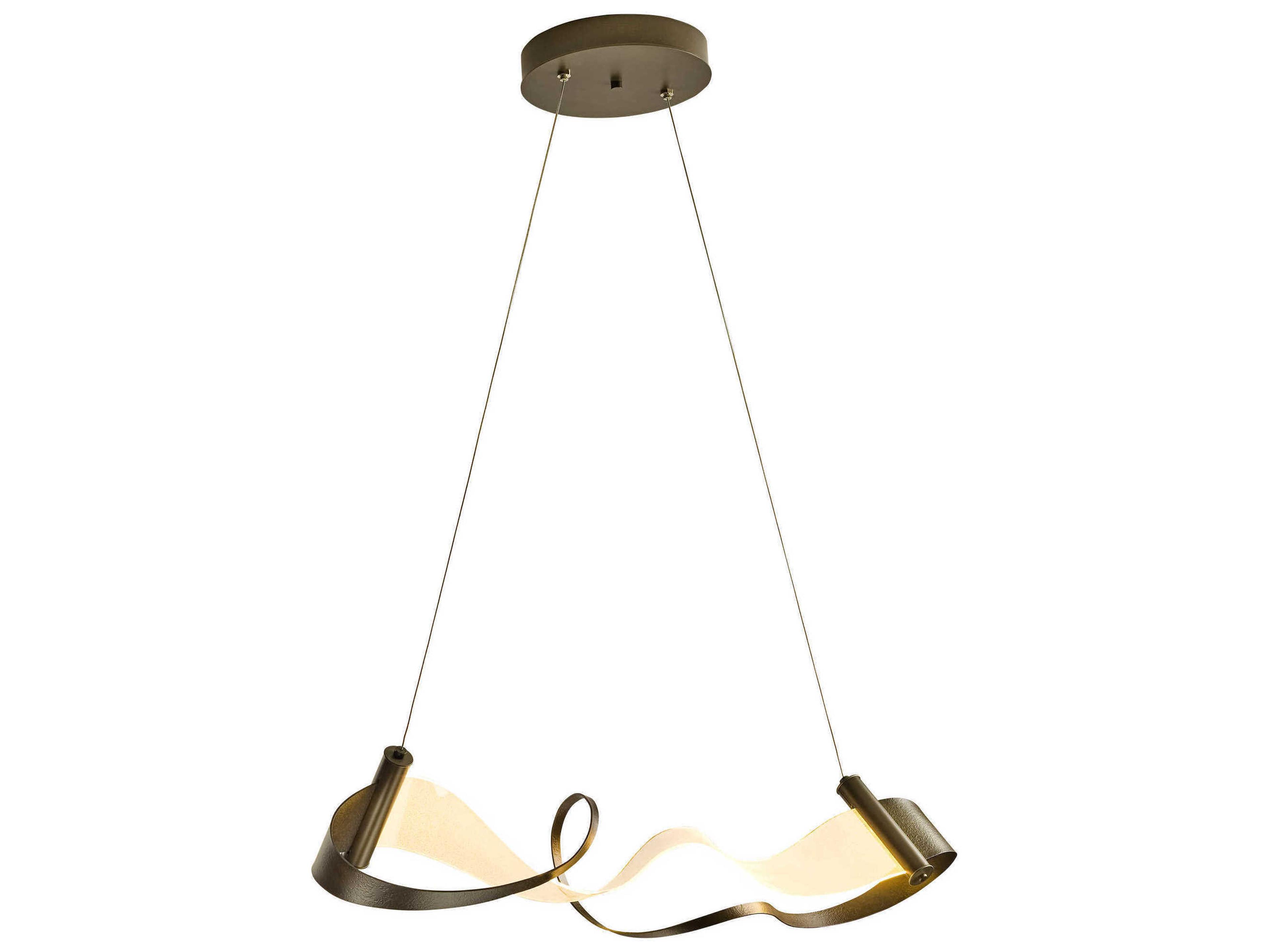 Hubbardton Forge Zephyr 1-Light LED Geometric Linear Island Pendant