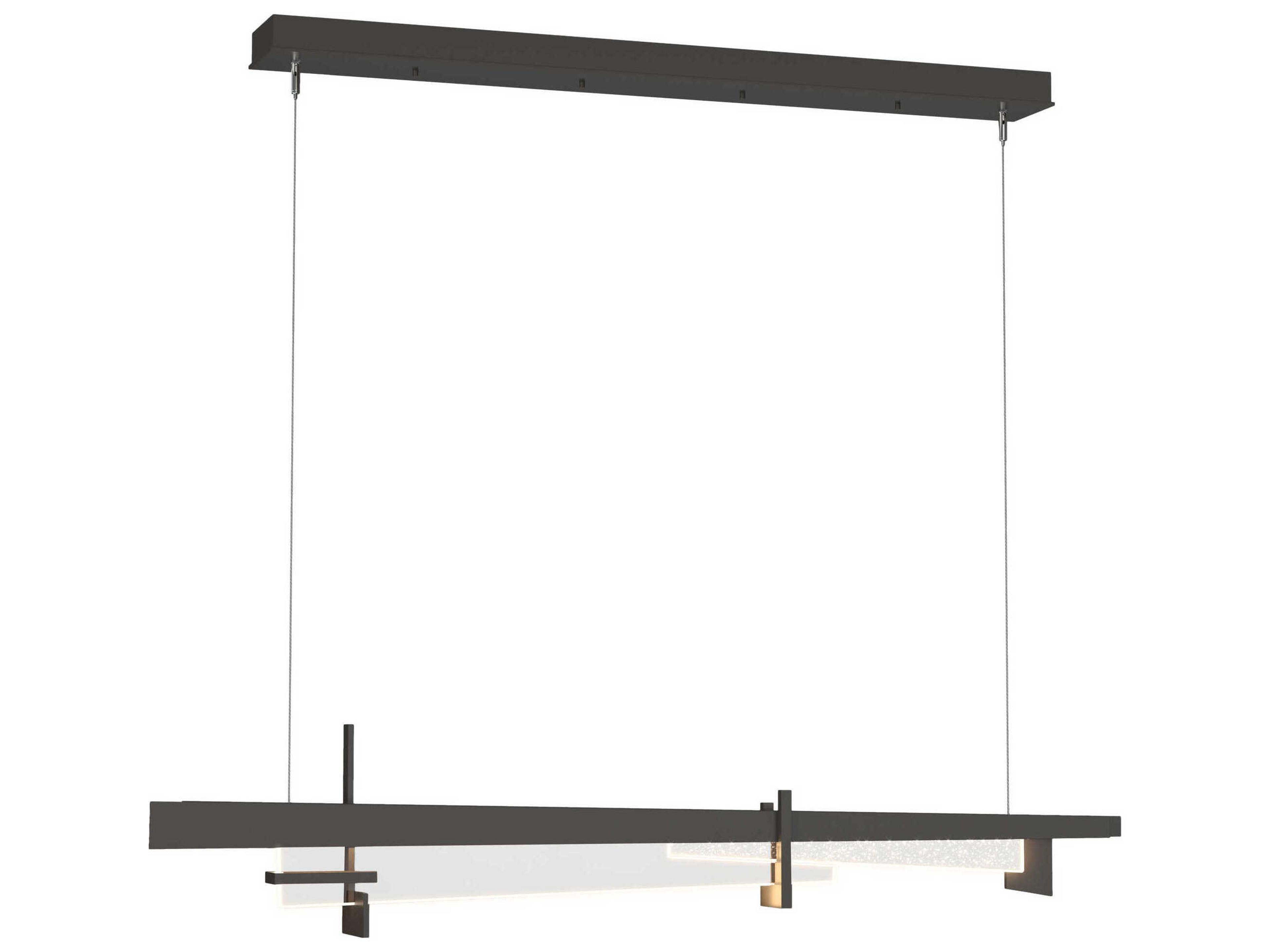 Hubbardton Forge Tenon 1-Light Clear Glass Geometric Linear Island Pendant