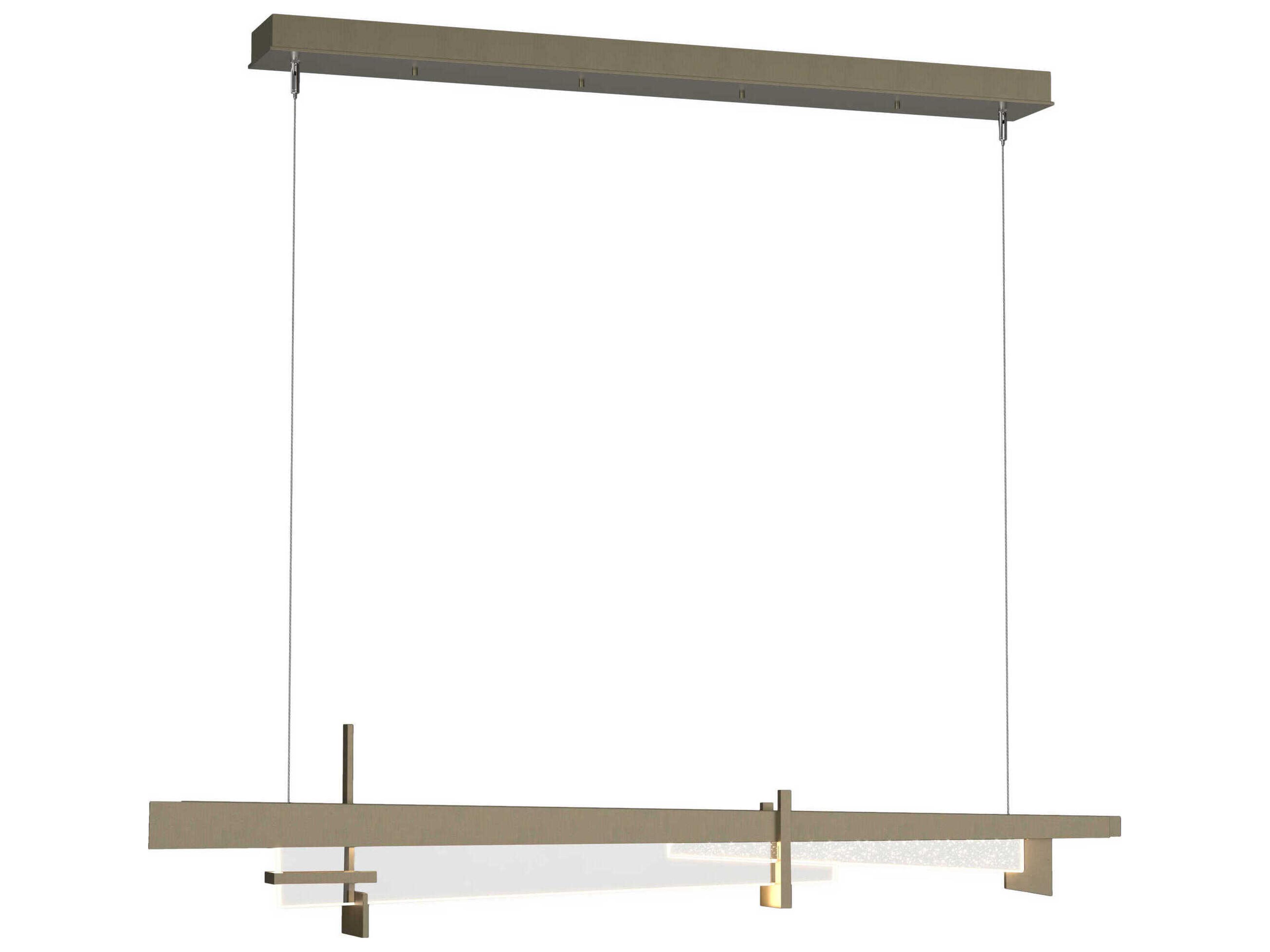 Hubbardton Forge Tenon 1-Light Clear Glass Geometric Linear Island Pendant