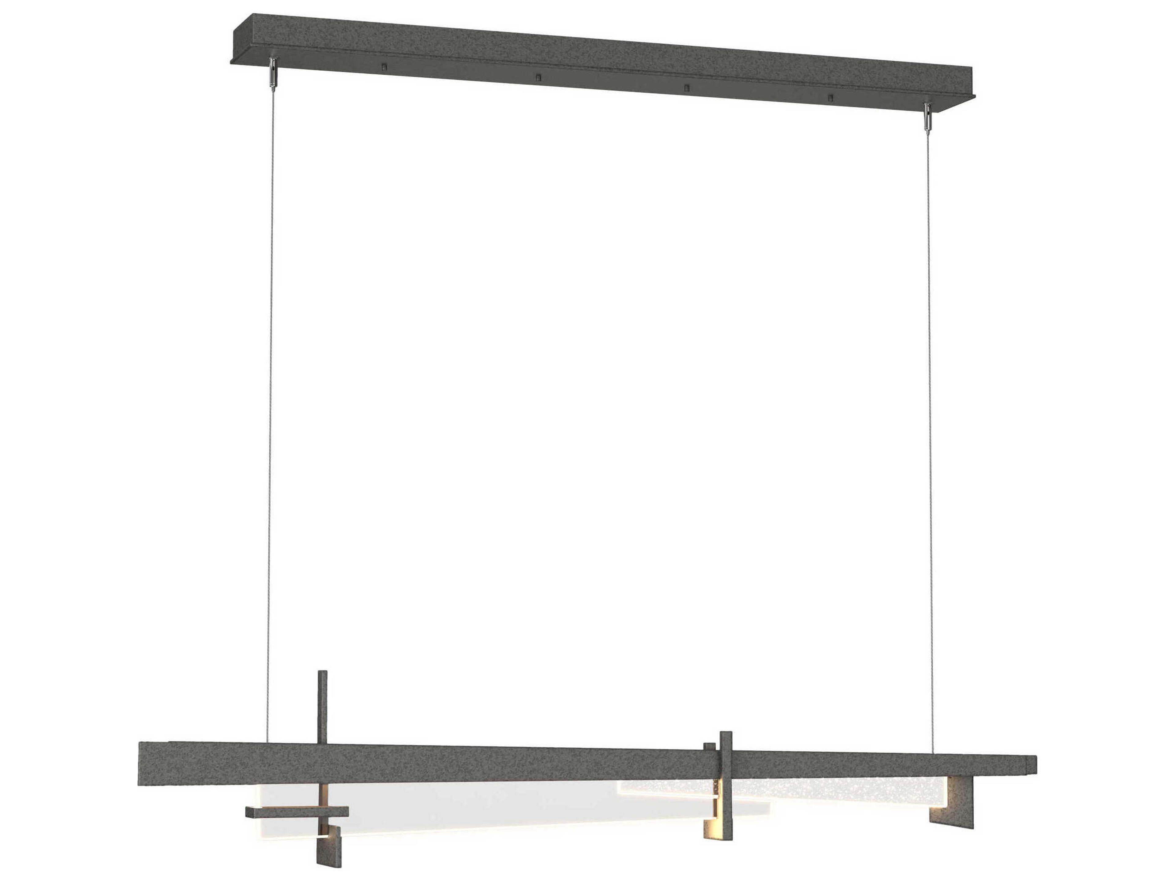 Hubbardton Forge Tenon 1-Light Clear Glass Geometric Linear Island Pendant