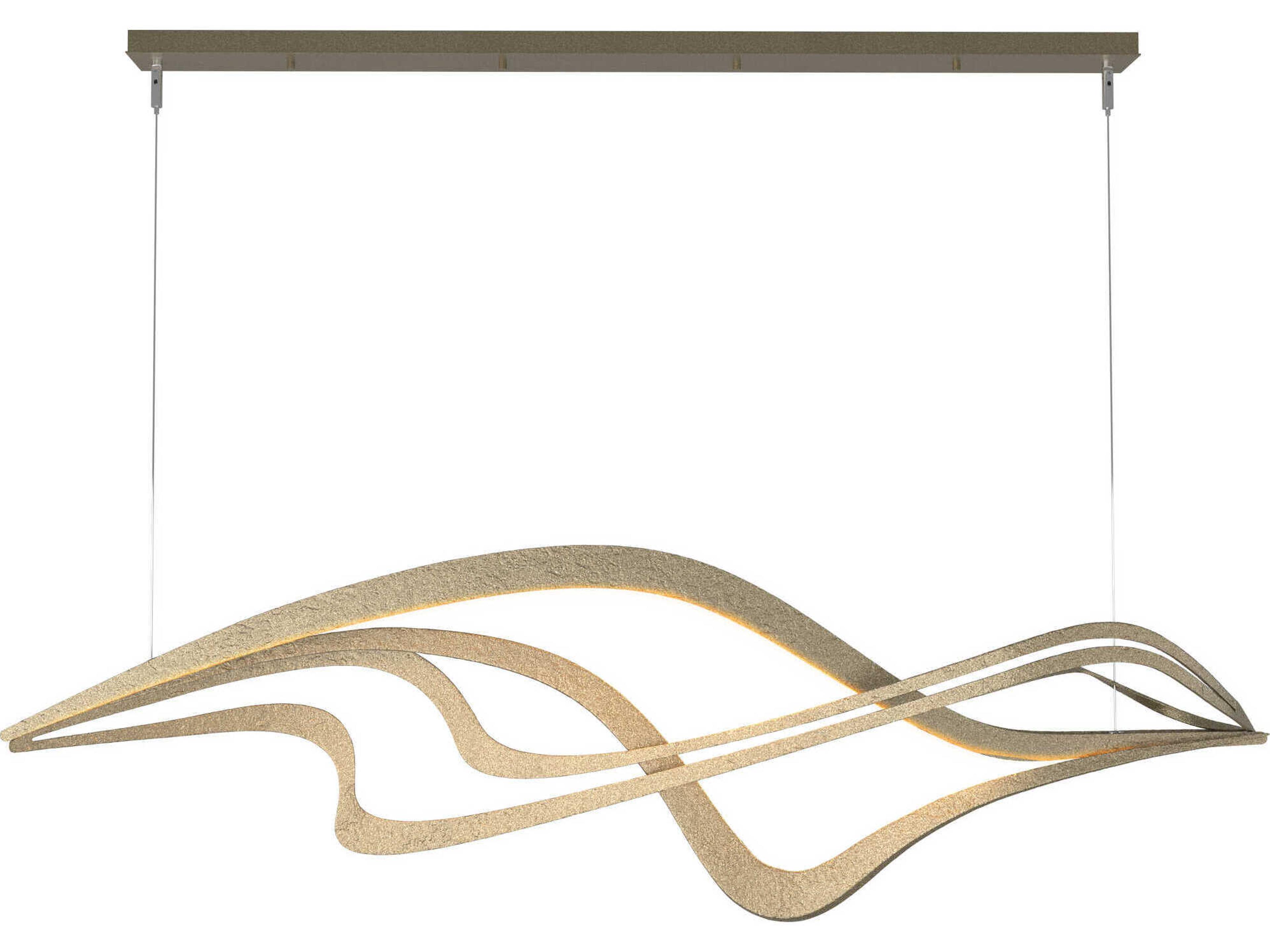 Hubbardton Forge Crossing Waves 1-Light LED Island Pendant