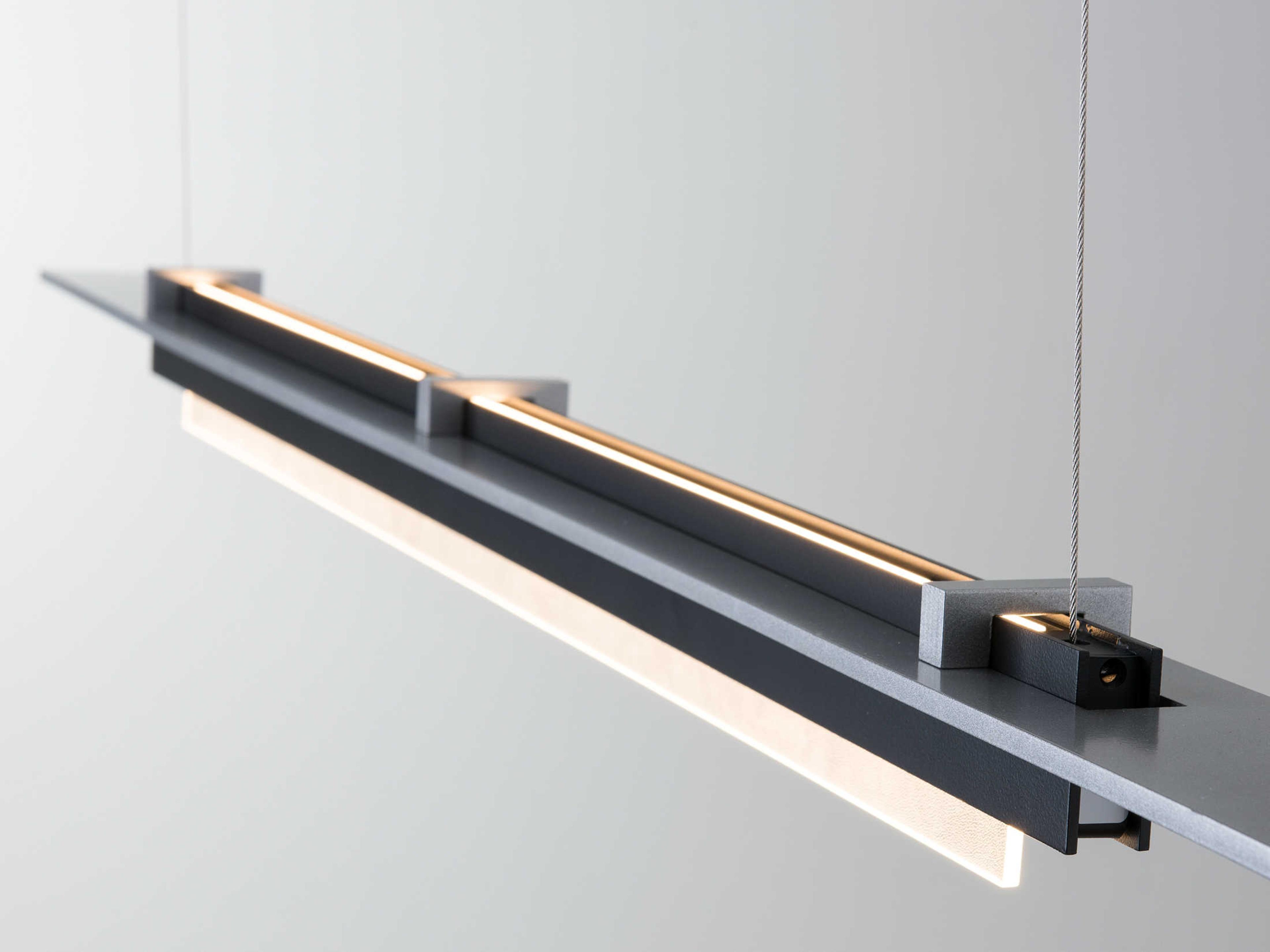 Hubbardton Forge Plank 1-Light LED Geometric Linear Island Pendant
