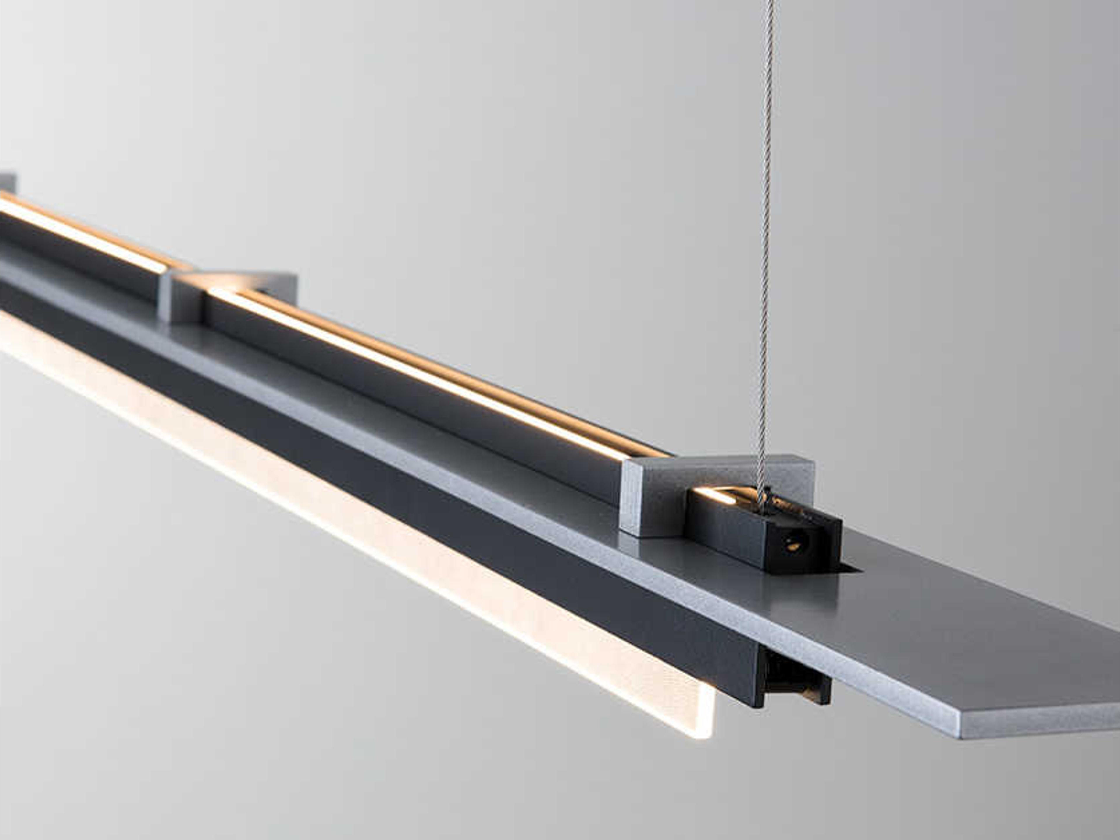 Hubbardton Forge Plank 1-Light LED Geometric Linear Island Pendant