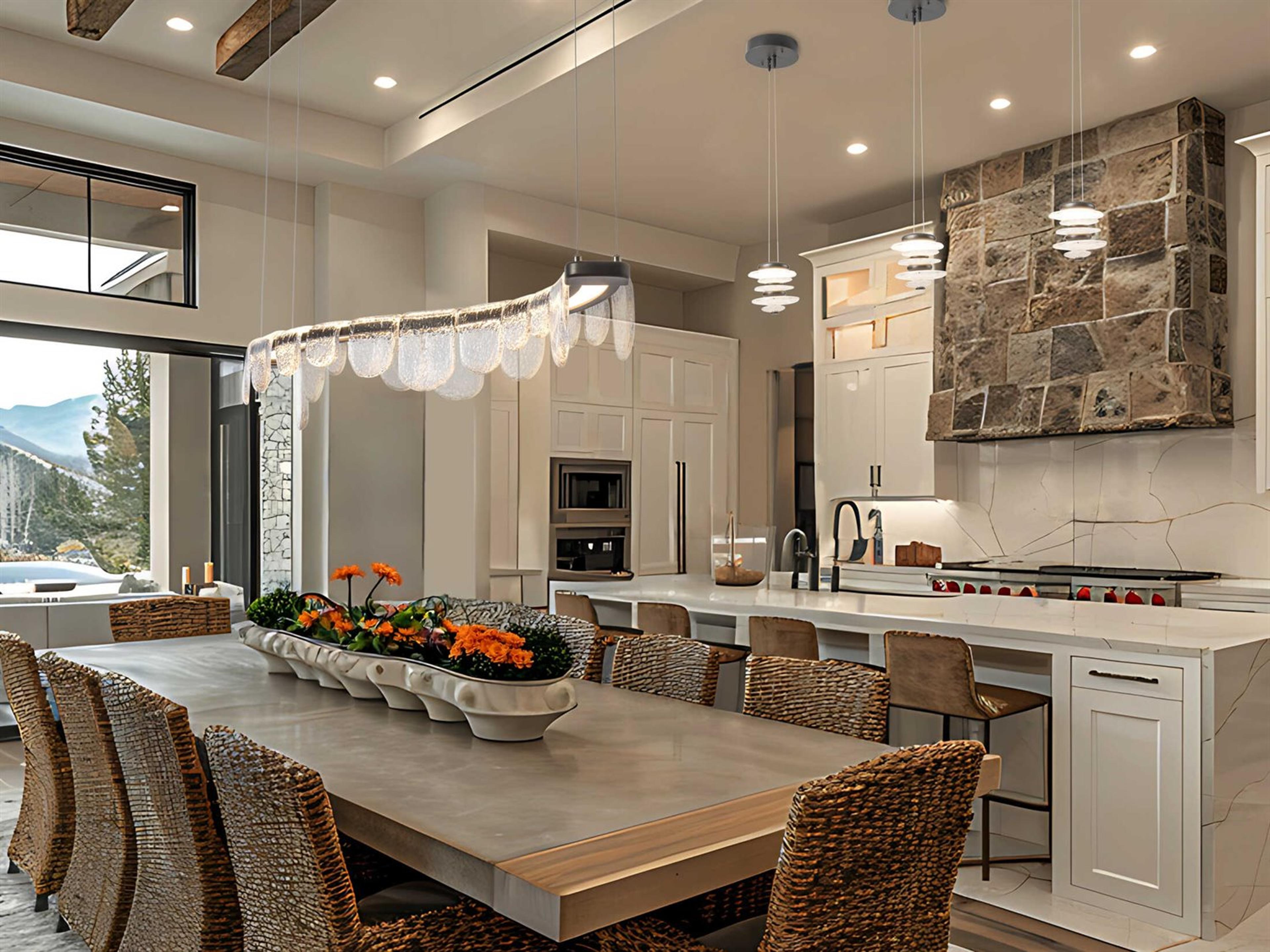 Hubbardton Forge Bay 1-Light Glass LED Round Mini Pendant