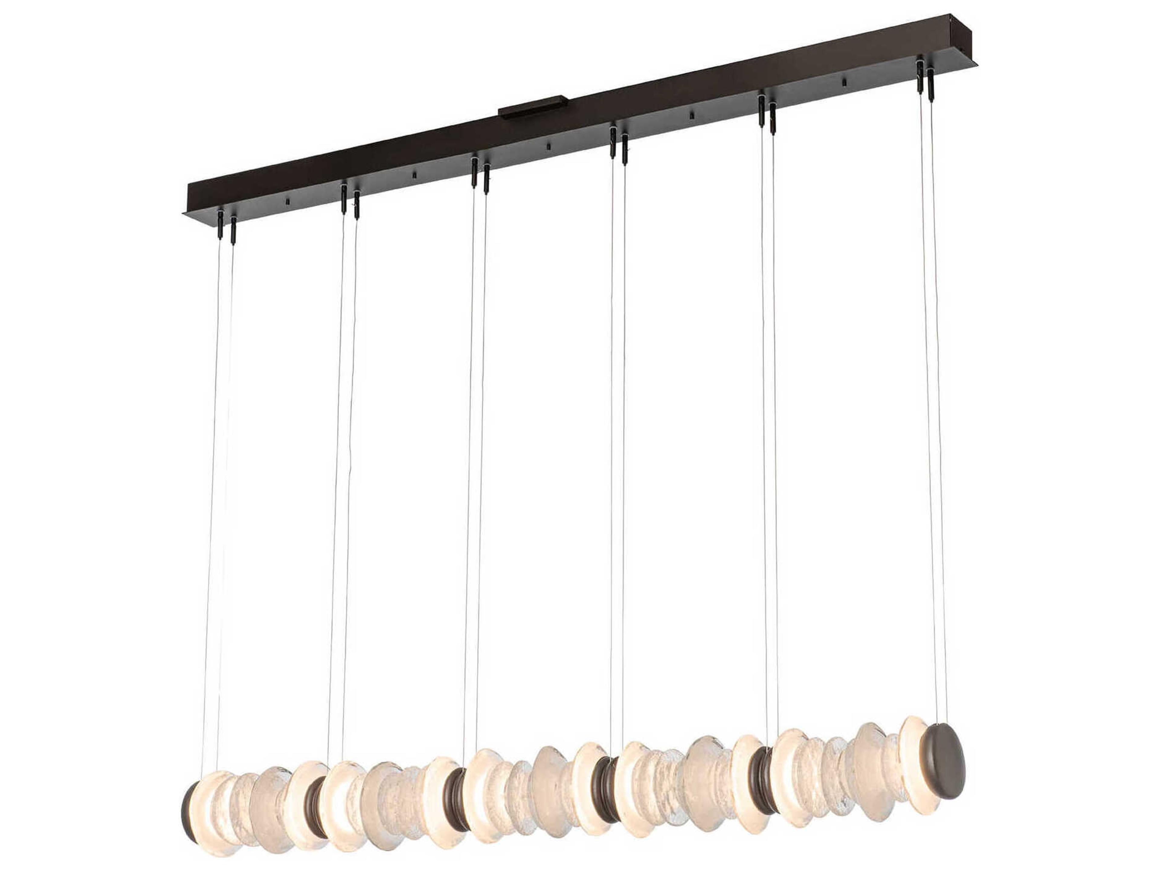 Hubbardton Forge Cairn 10-Light Linear Island Pendant