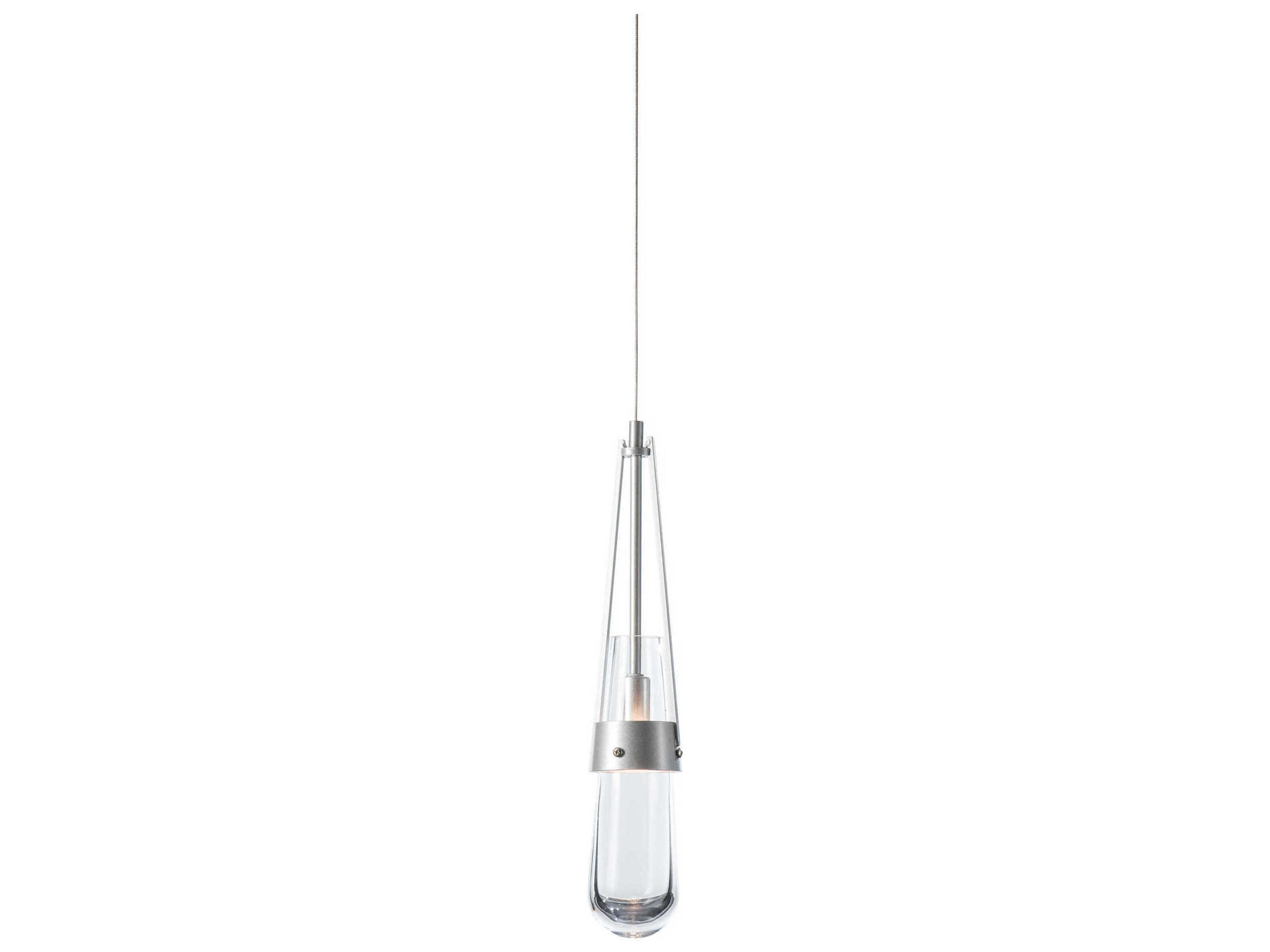 Hubbardton Forge Link 1-Light Clear Glass Mini Pendant