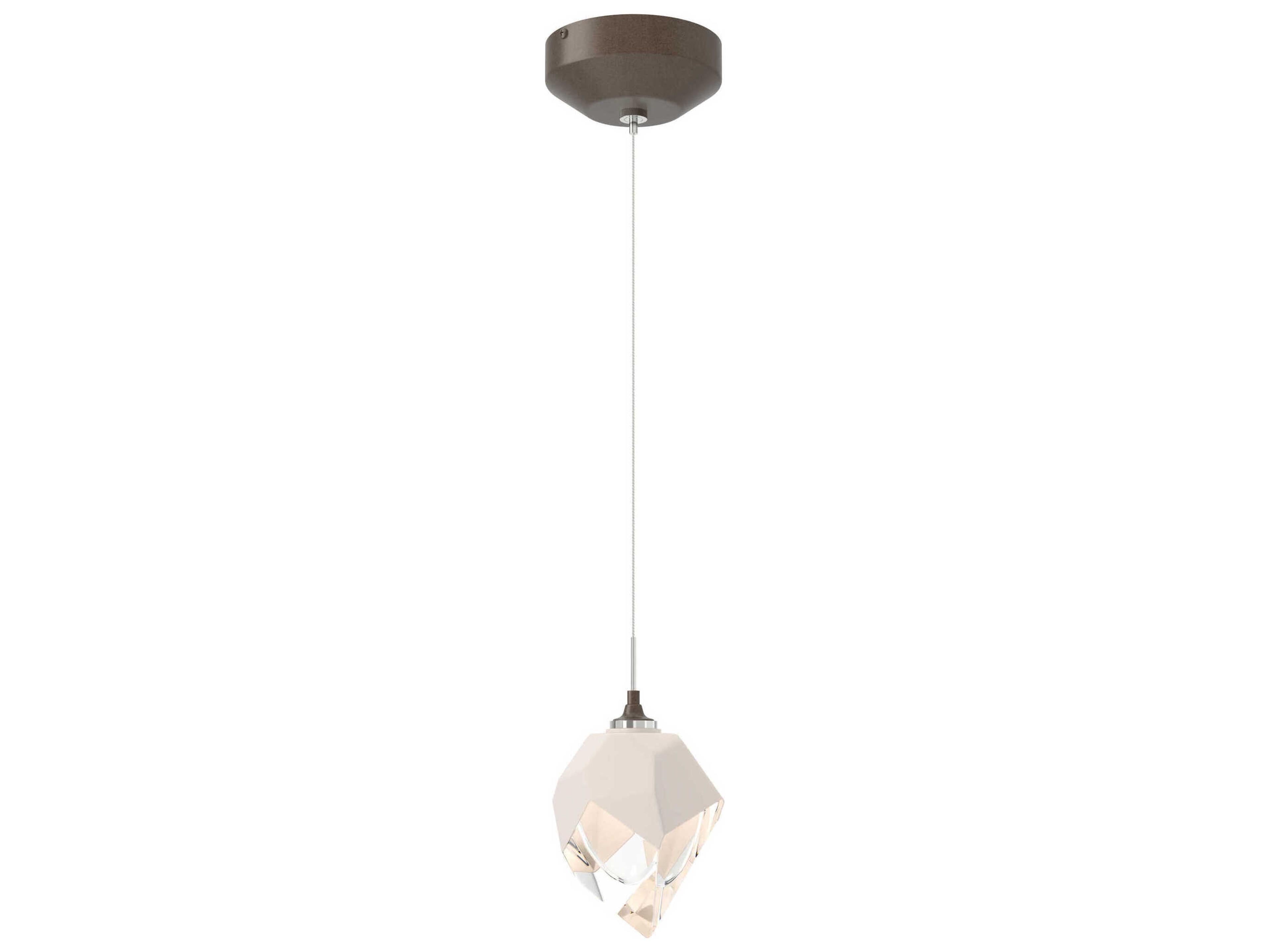 Hubbardton Forge Chrysalis 1-Light Crystal Glass Mini Pendant