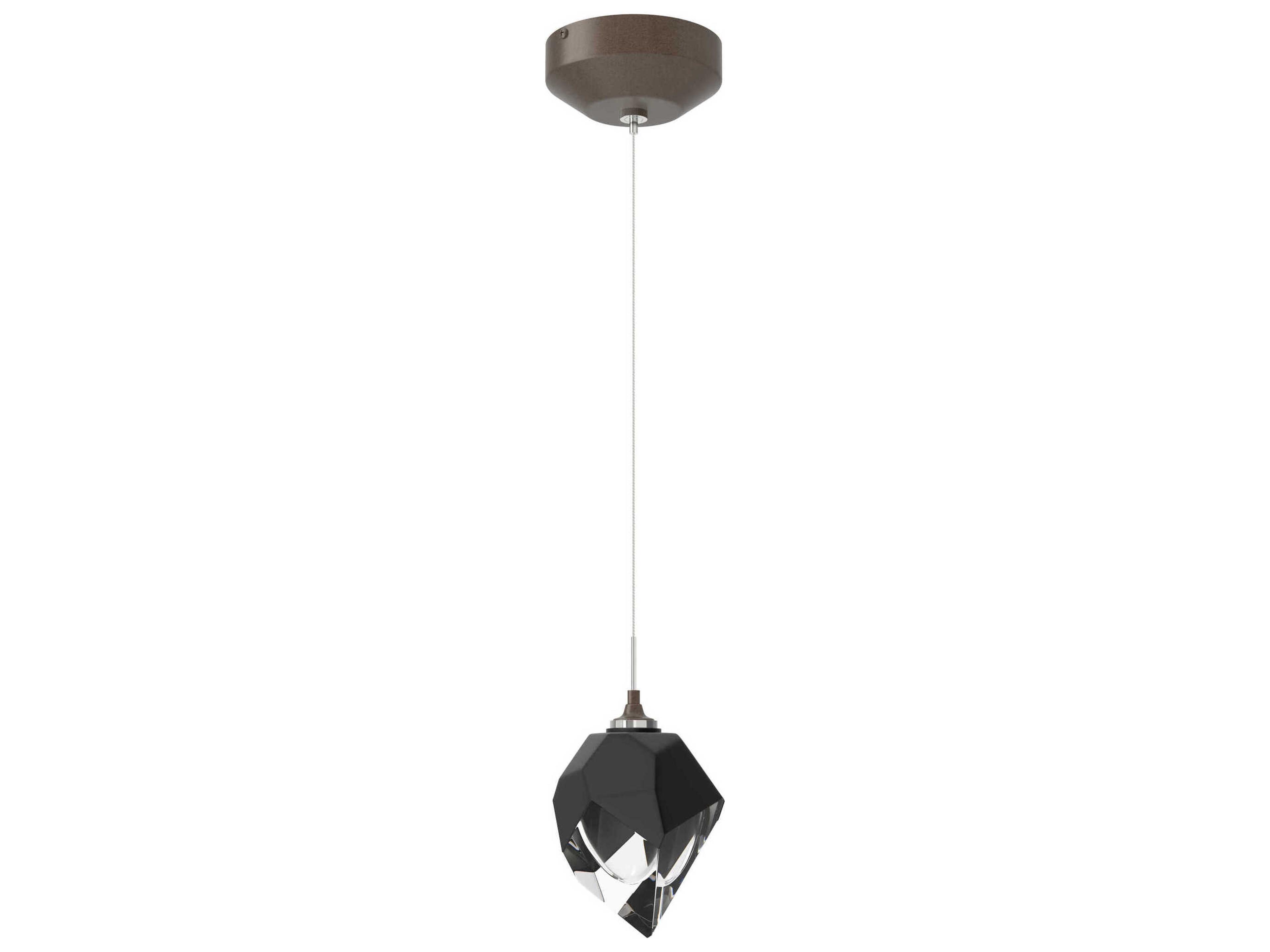 Hubbardton Forge Chrysalis 1-Light Crystal Glass Mini Pendant