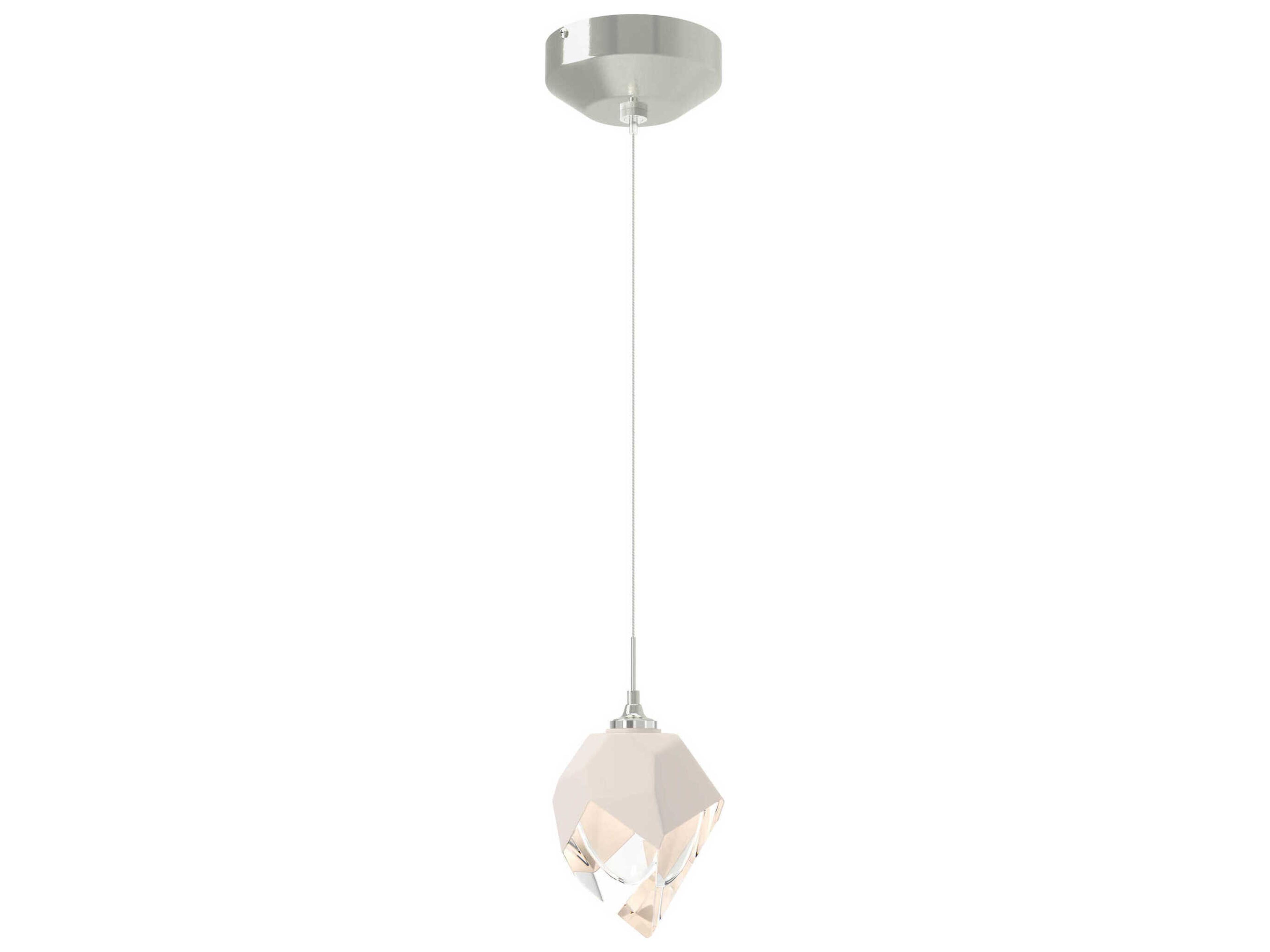 Hubbardton Forge Chrysalis 1-Light Crystal Glass Mini Pendant