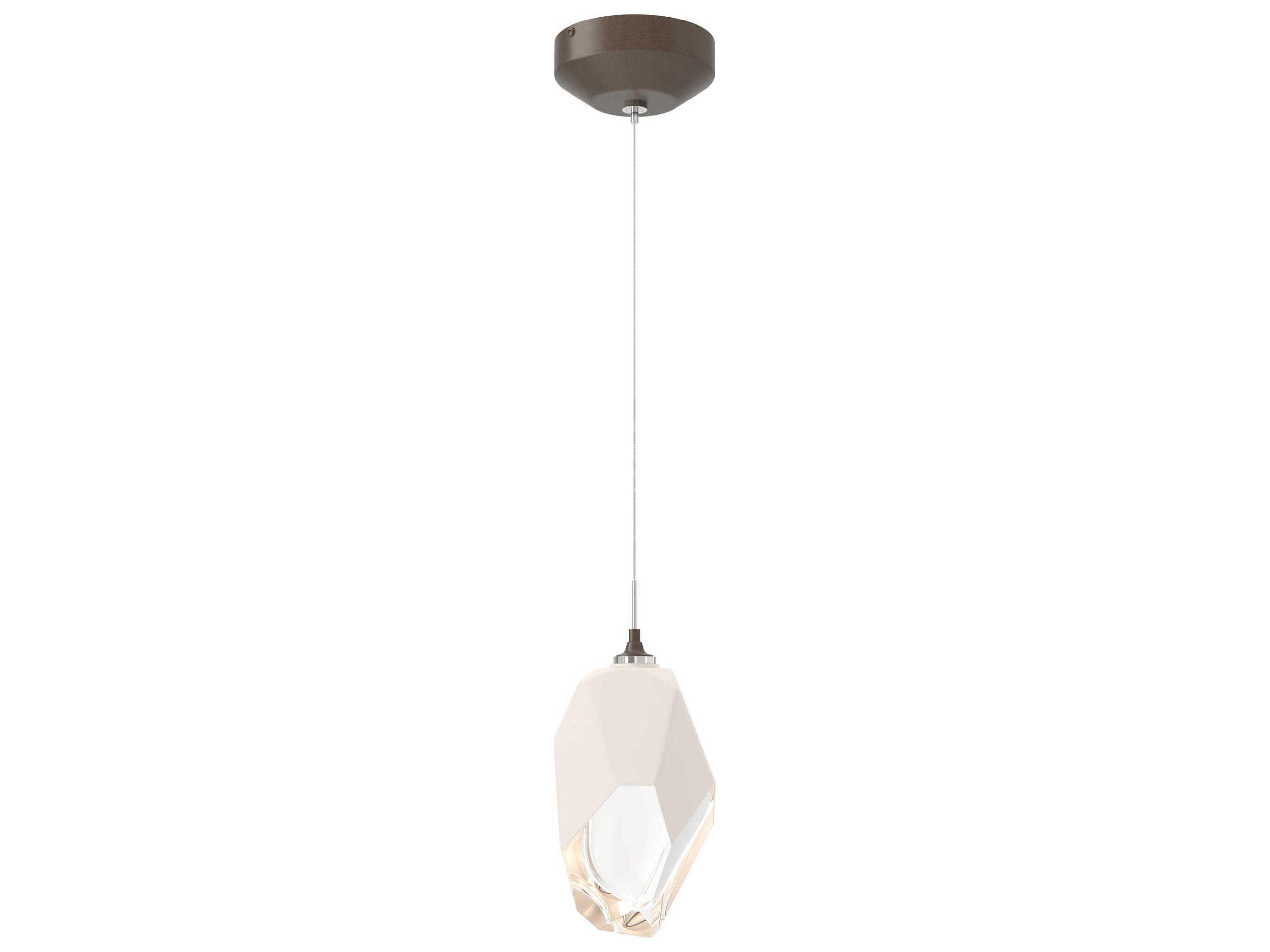 Hubbardton Forge Chrysalis 1-Light Crystal Glass Mini Pendant