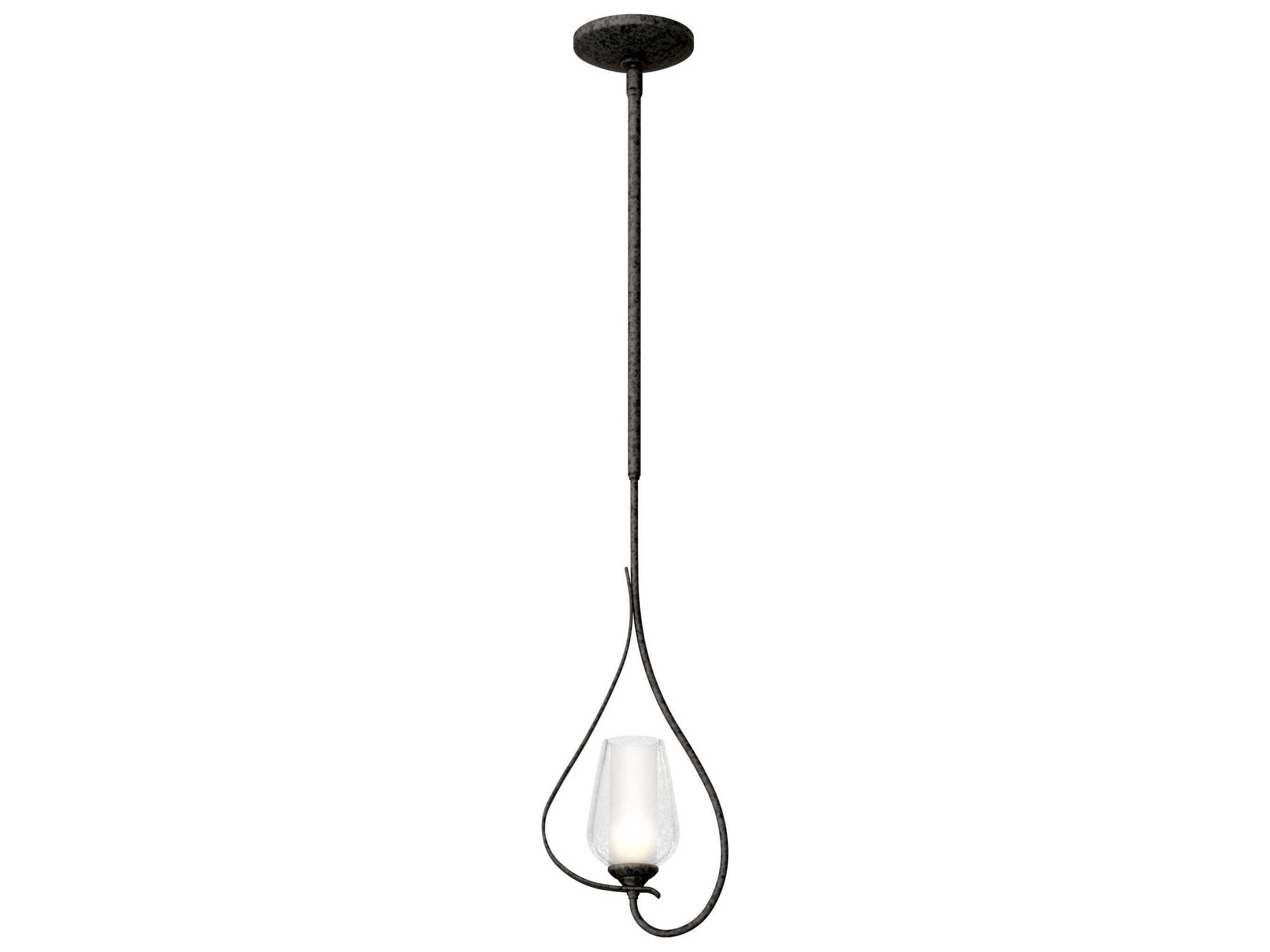 Hubbardton Forge Flora 1-Light Glass Bell Mini Pendant