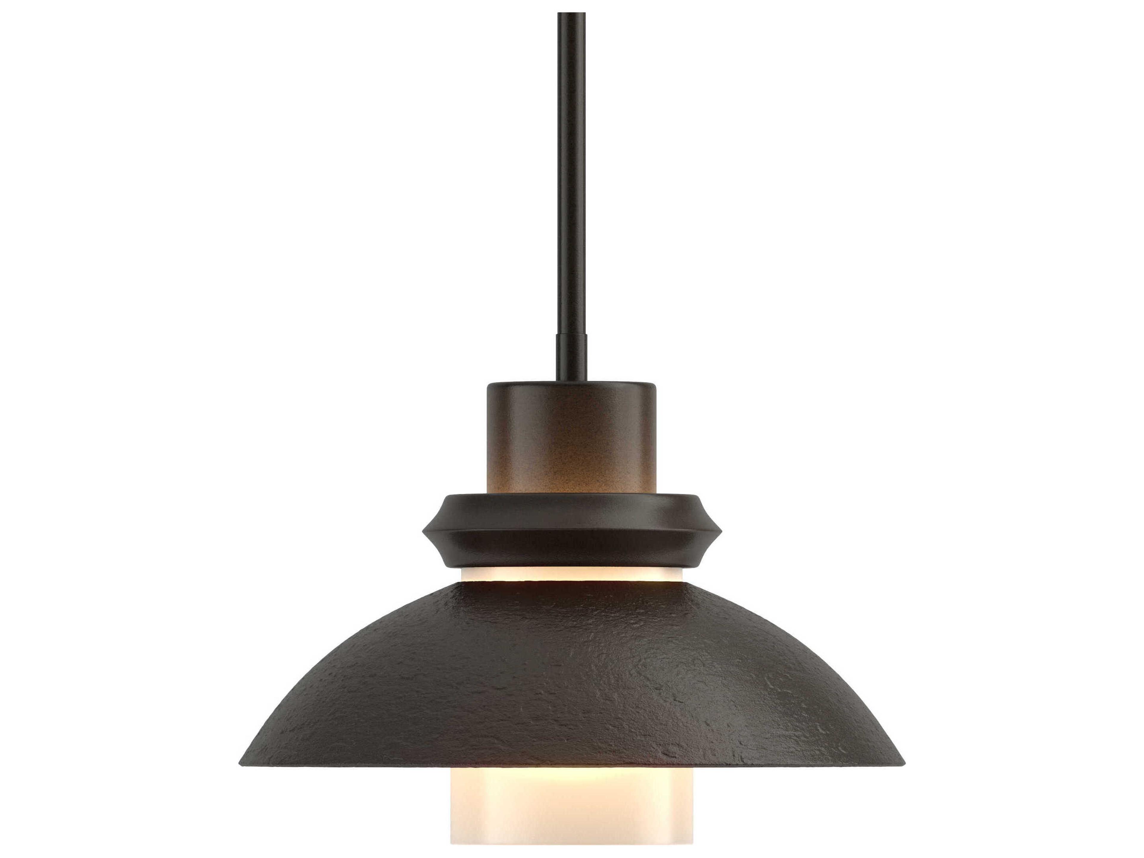 Hubbardton Forge Staccato 1-Light Glass Cylinder Dome Mini Pendant