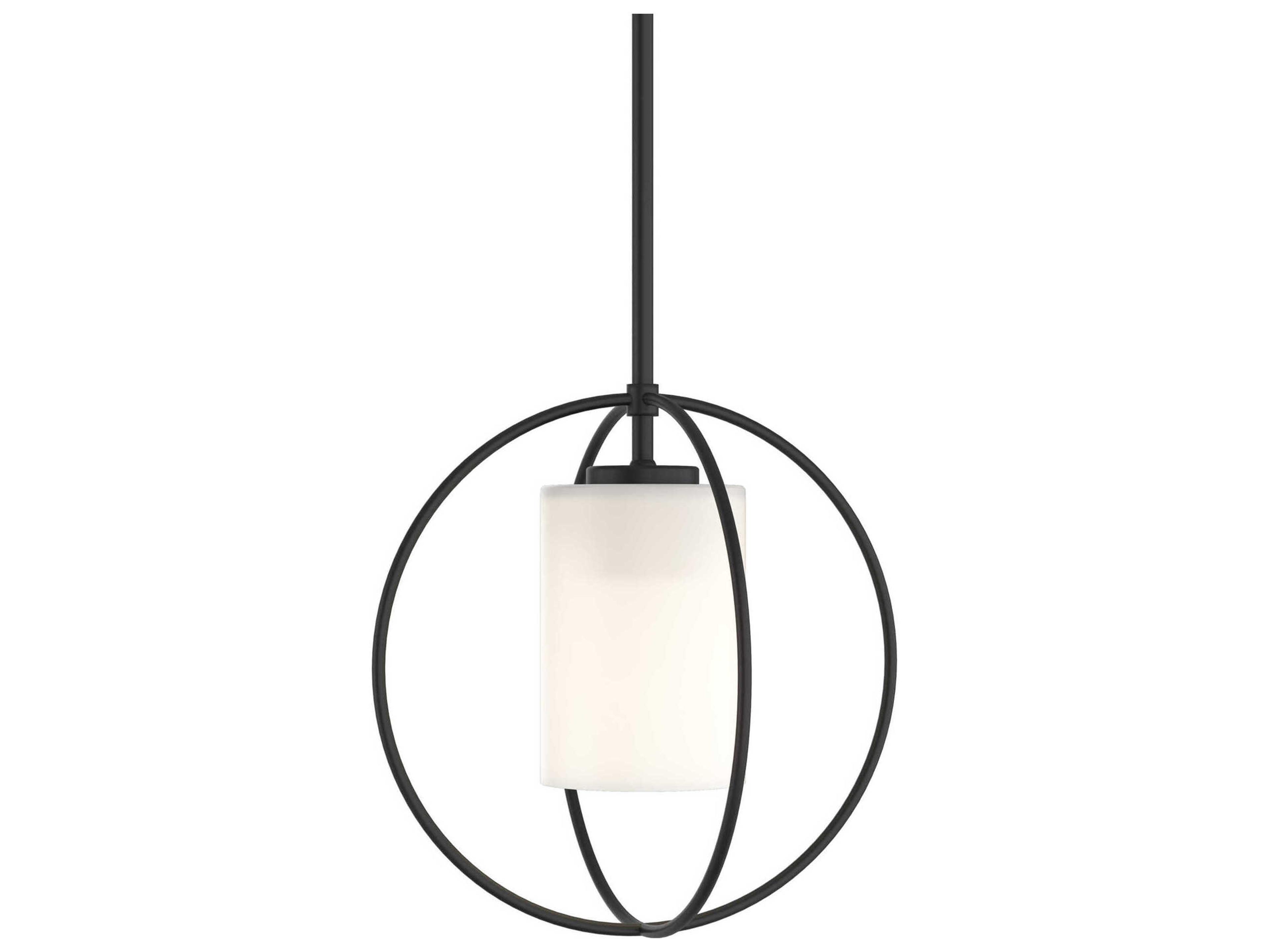 Hubbardton Forge Rhythm 1-Light Glass Cylinder Round Mini Pendant