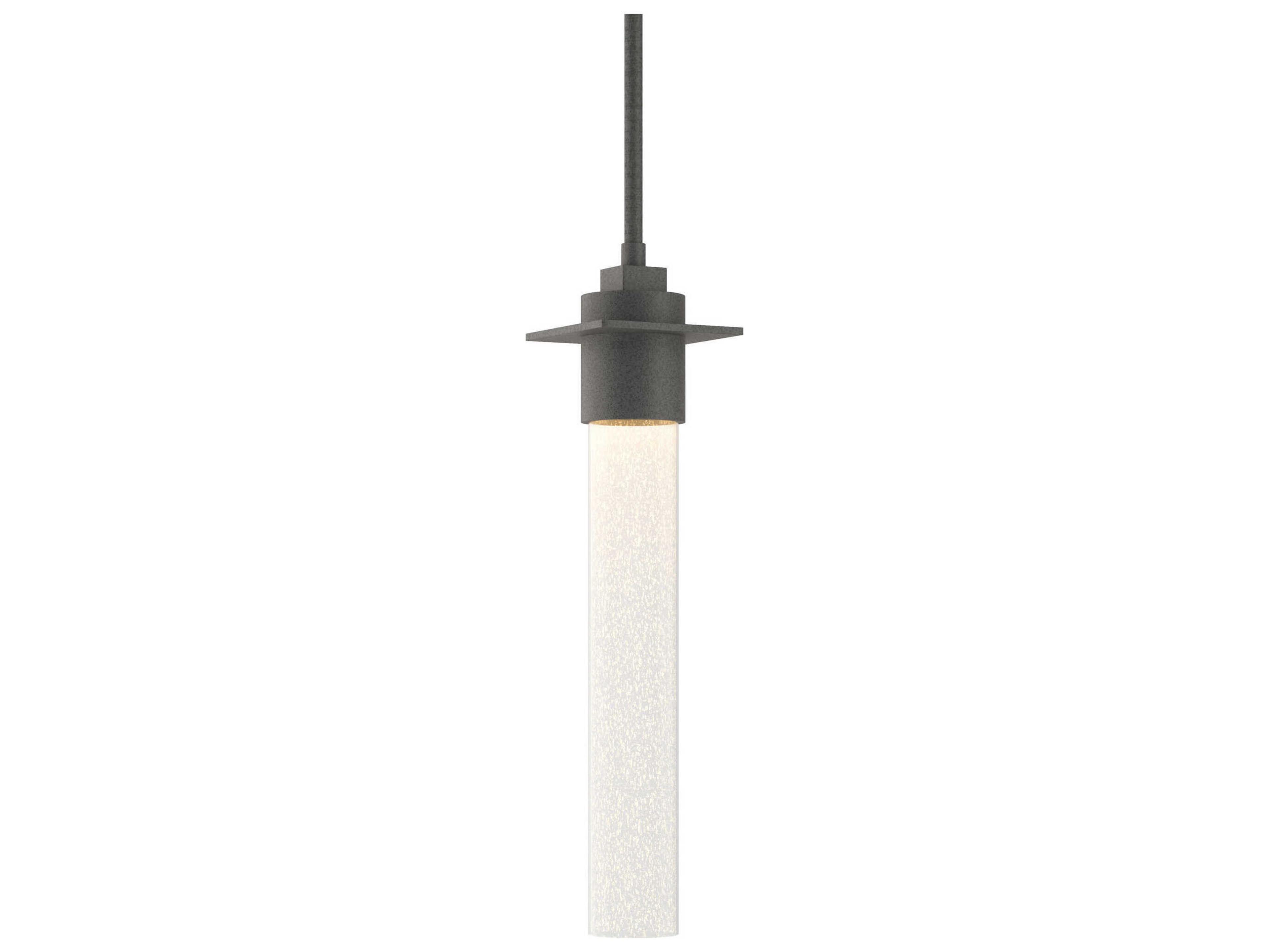 Hubbardton Forge Airis 1-Light Glass Cylinder Mini Pendant