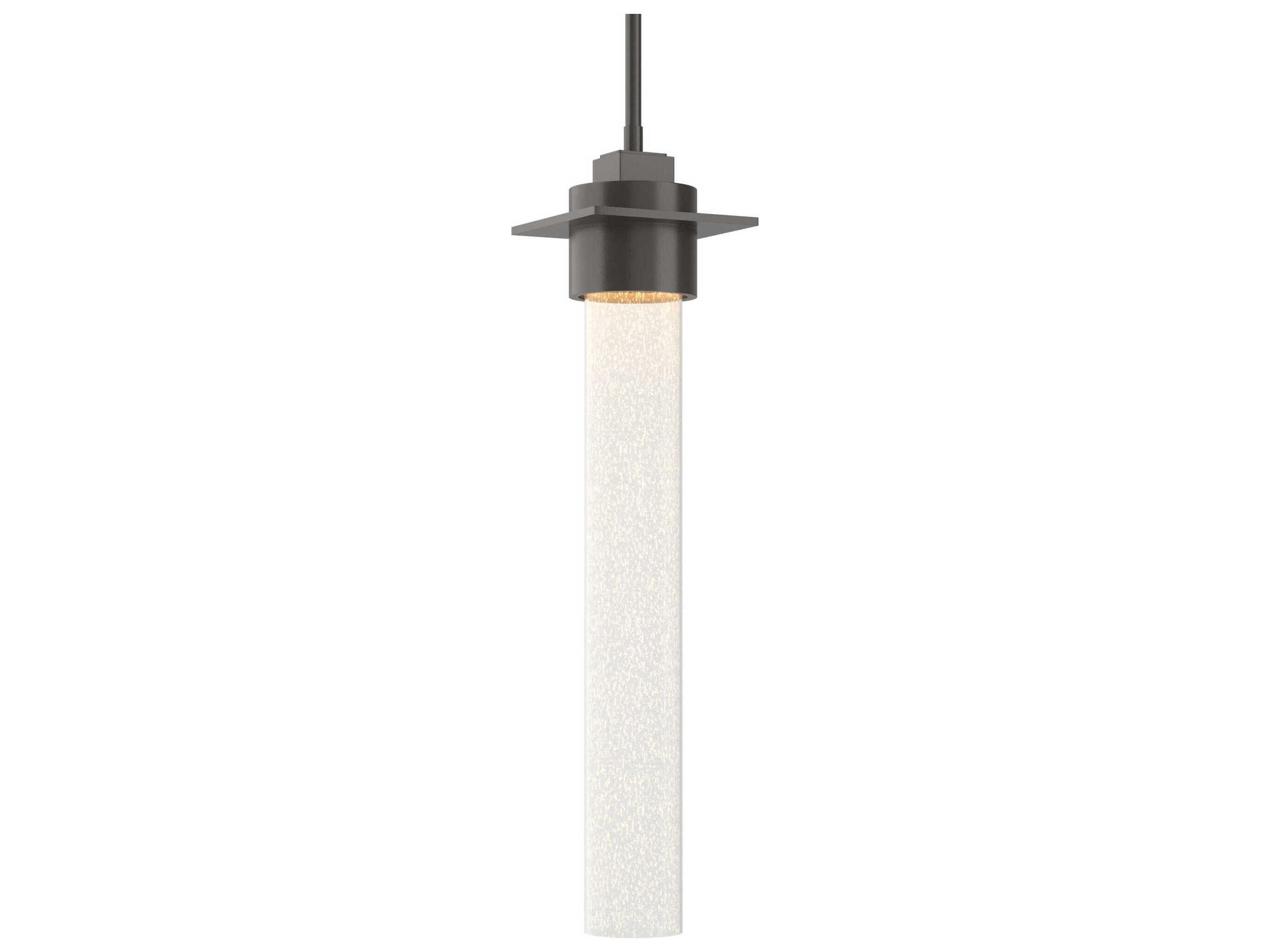 Hubbardton Forge Airis 1-Light Glass Cylinder Mini Pendant