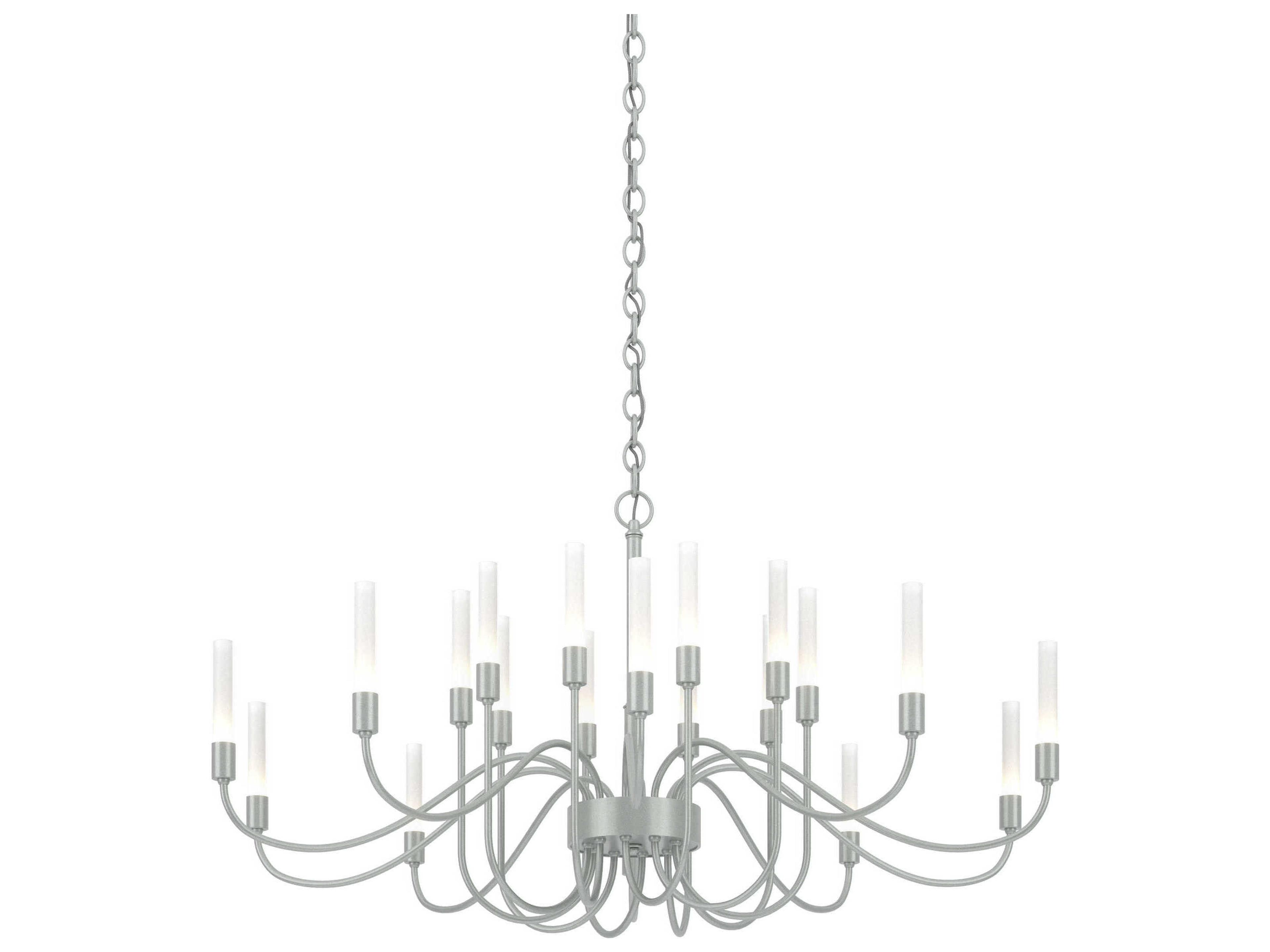 Hubbardton Forge Lisse 20-Light Glass Cylinder Chandelier