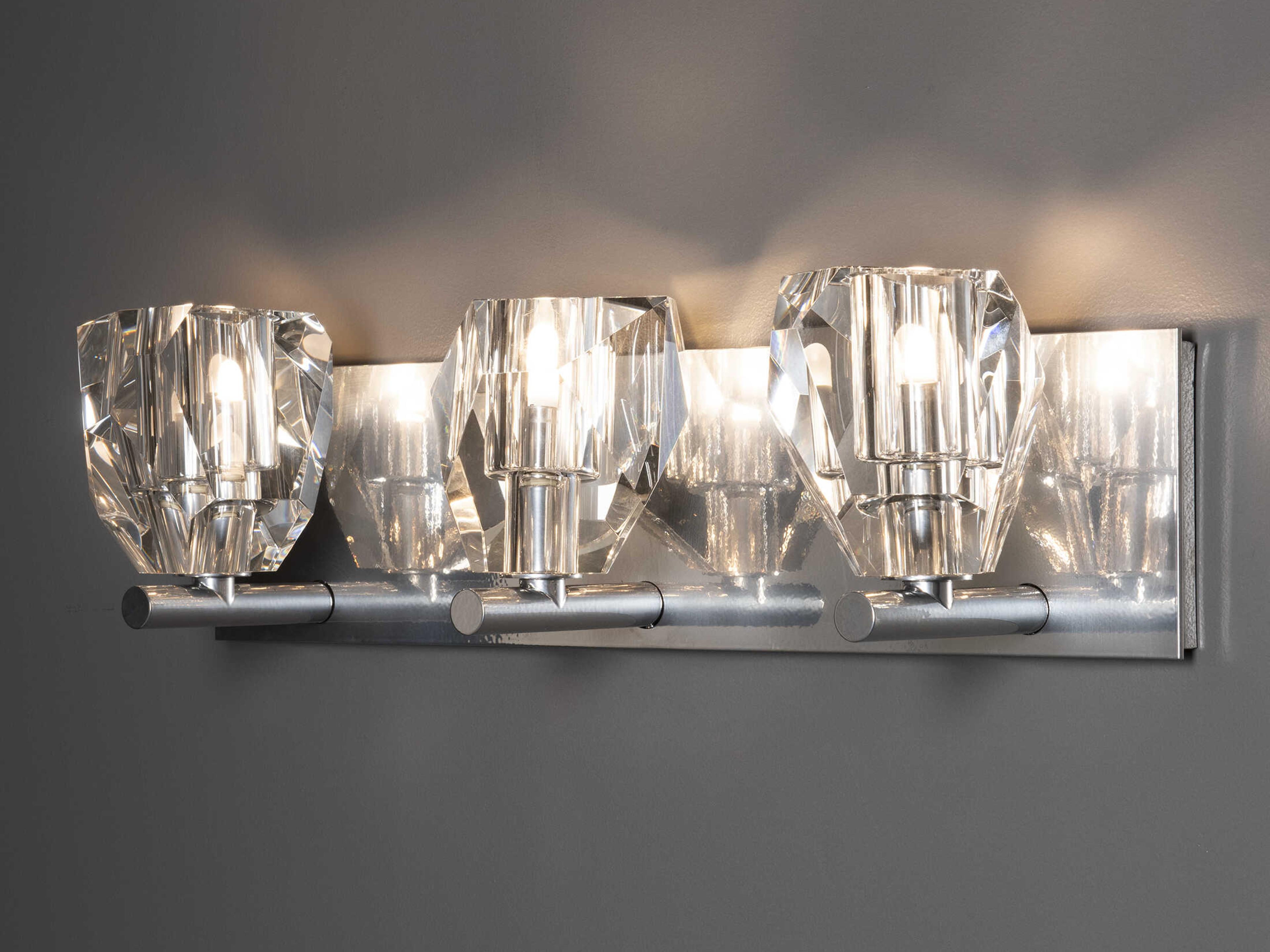 Hubbardton Forge Gatsby 3-Light Crystal Vanity Light