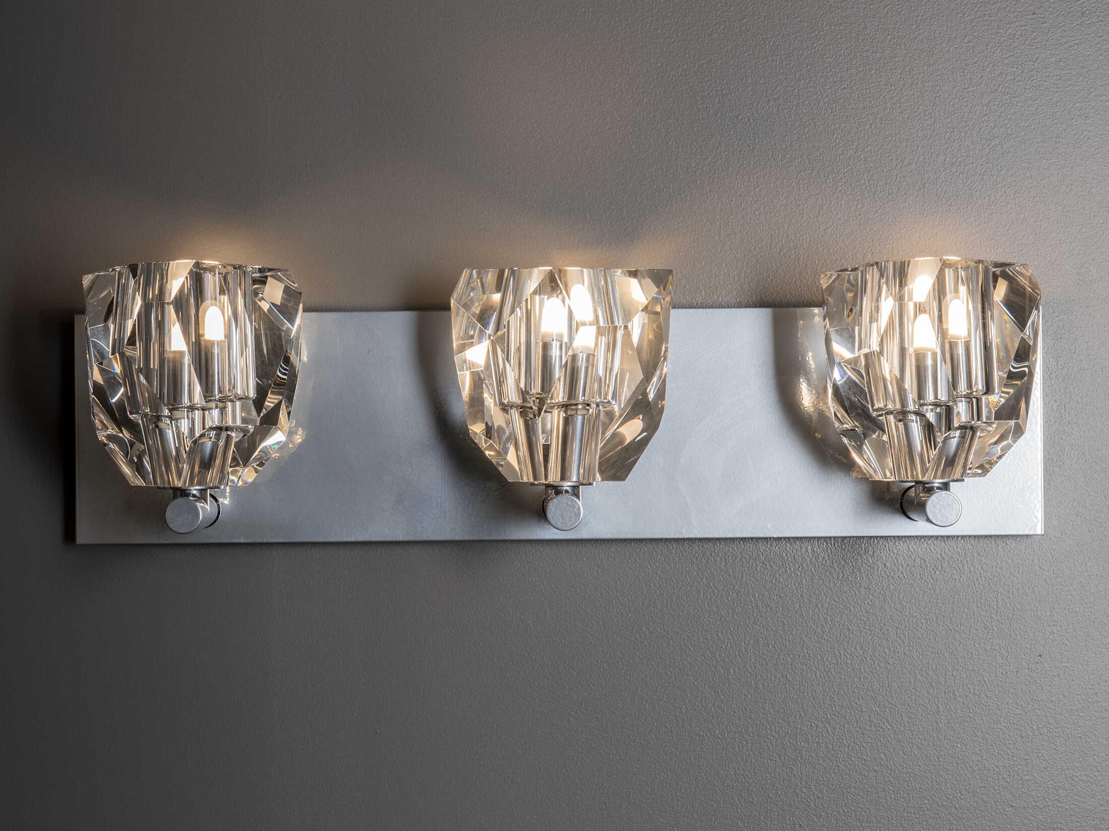 Hubbardton Forge Gatsby 3-Light Crystal Vanity Light