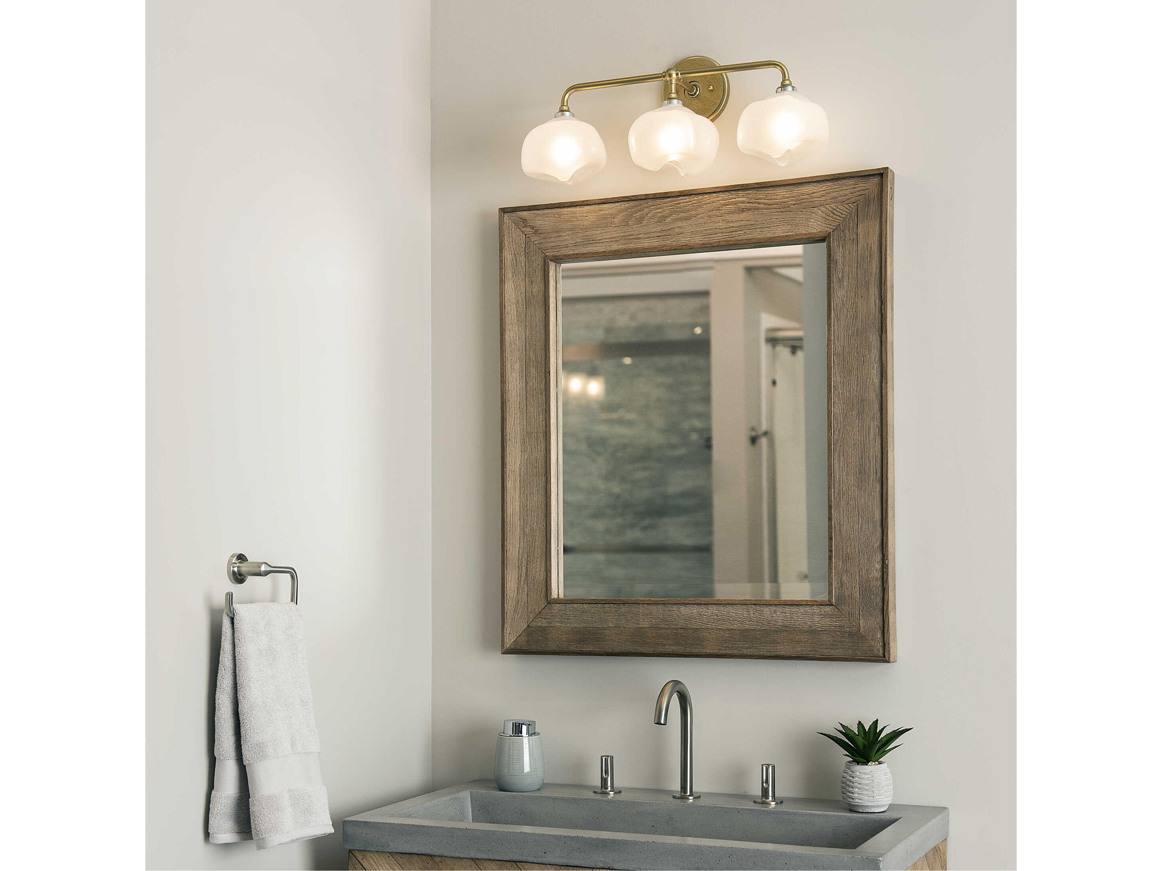 Hubbardton Forge Ume 3-Light Glass Vanity Light