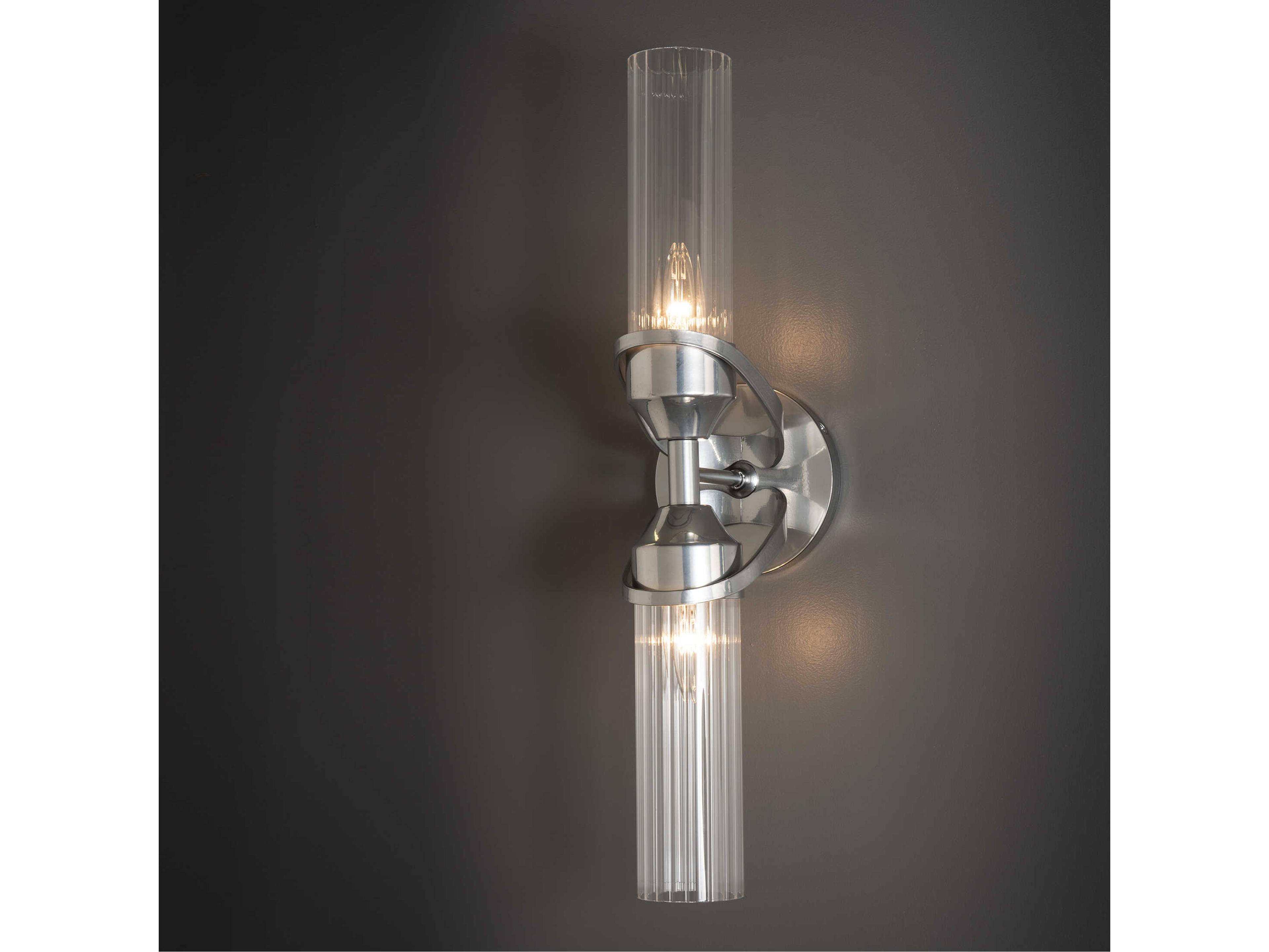 Hubbardton Forge Bow 2-Light Glass Wall Sconce