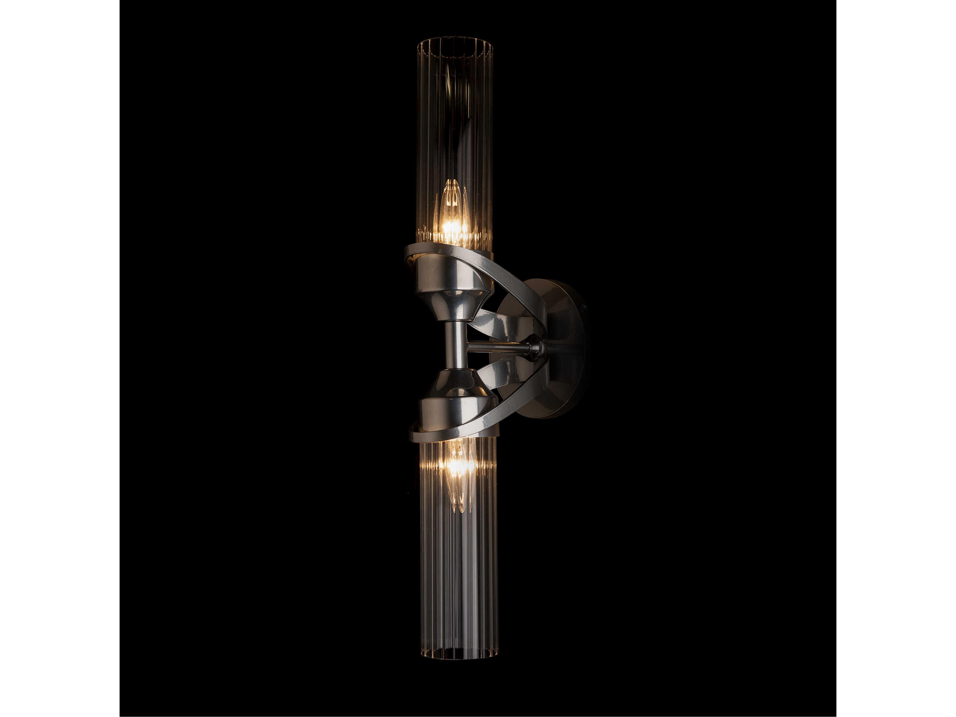 Hubbardton Forge Bow 2-Light Glass Wall Sconce