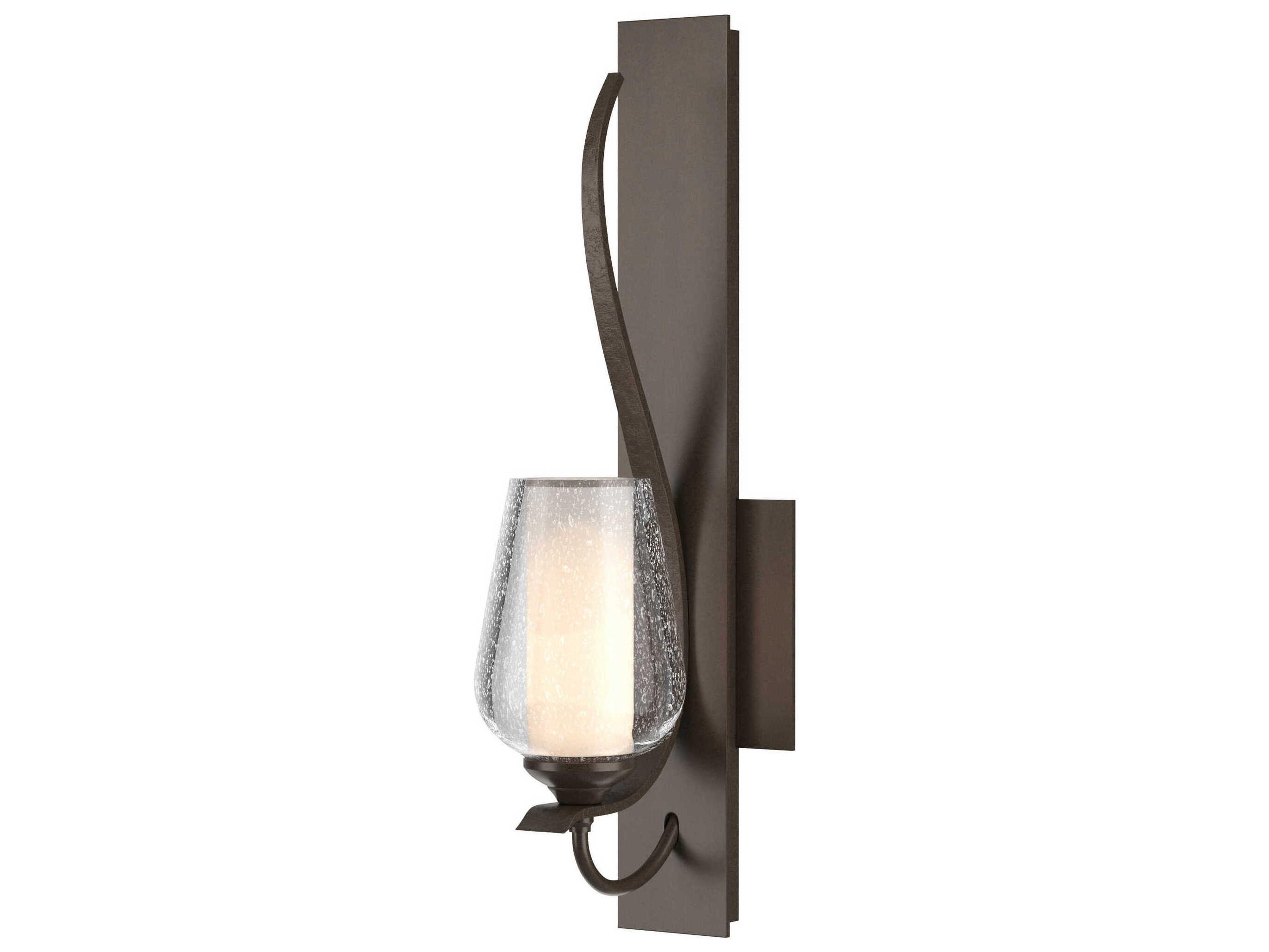 Hubbardton Forge Flora 1-Light Glass Wall Sconce