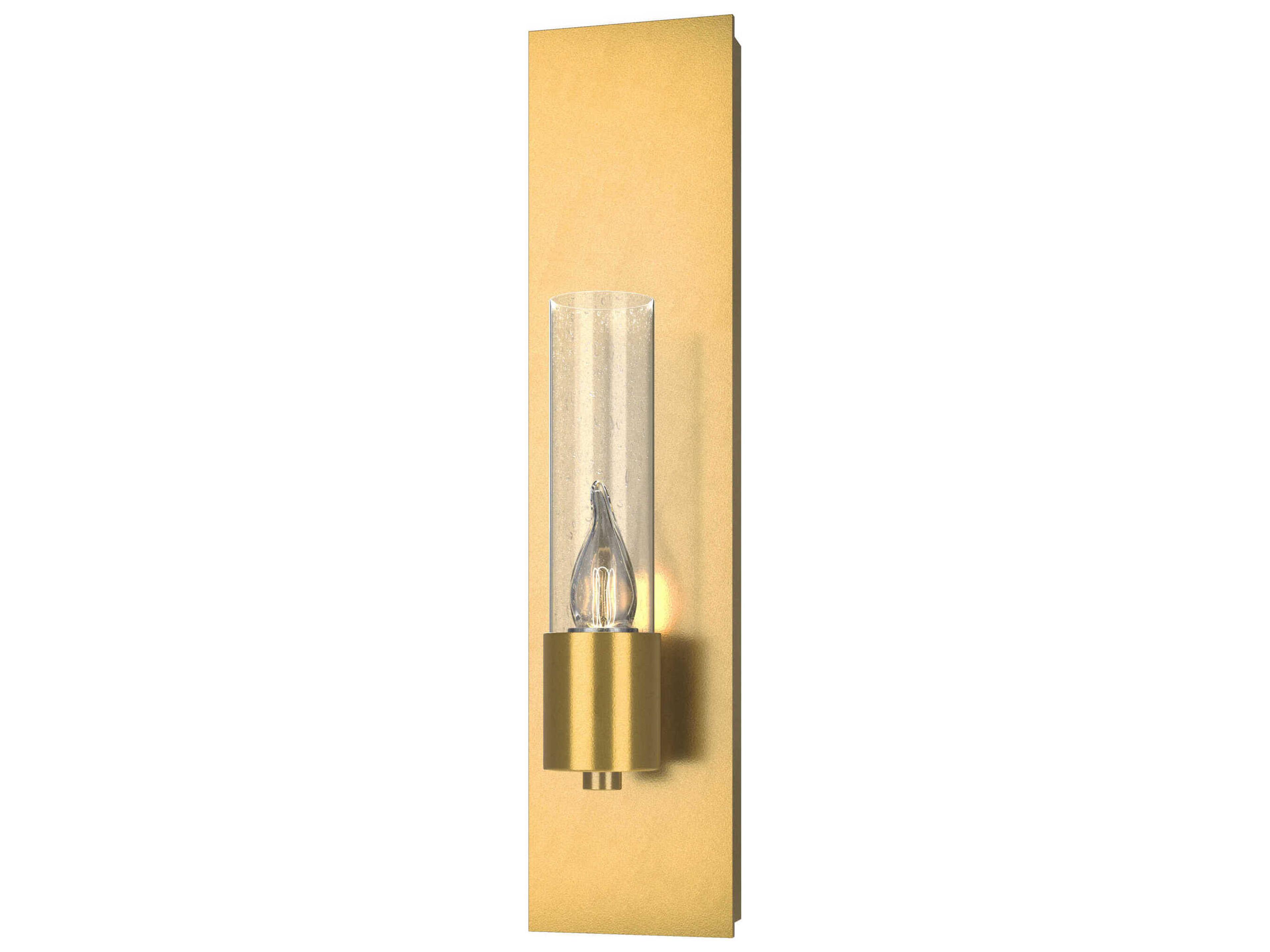 Hubbardton Forge Pillar 1-Light Glass Wall Sconce