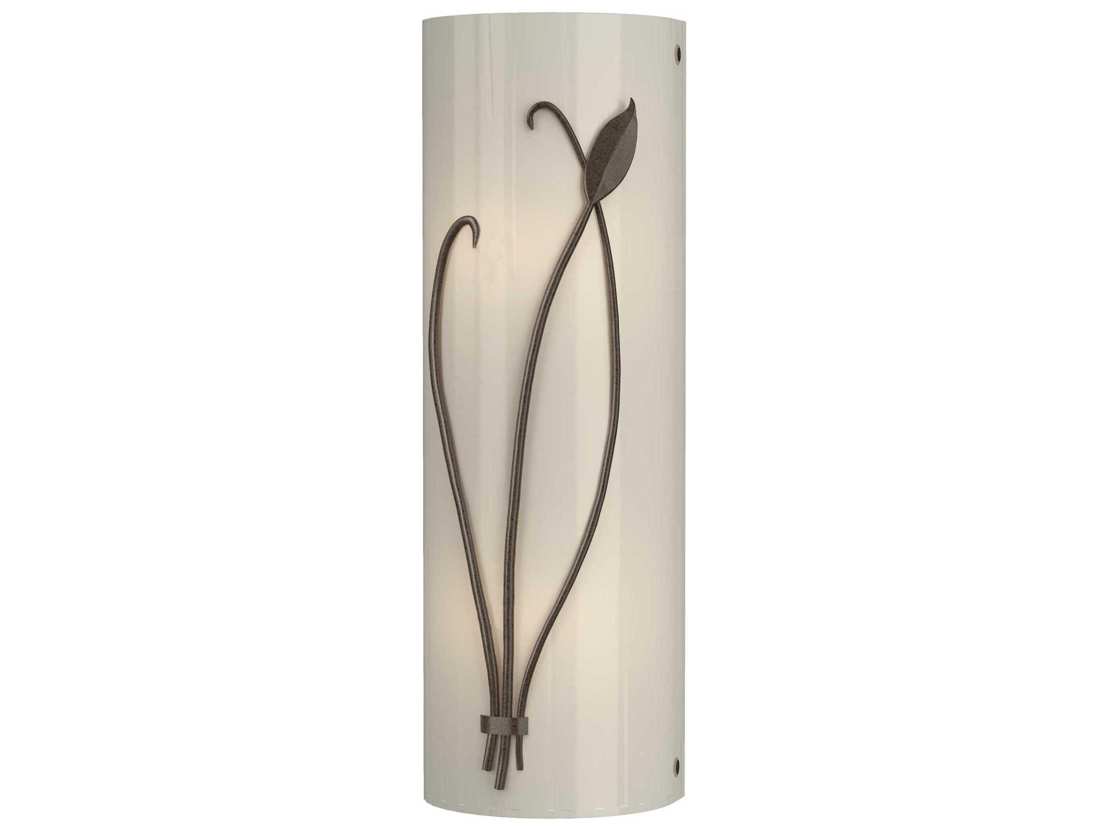 Hubbardton Forge Leaf 2-Light Glass Wall Sconce