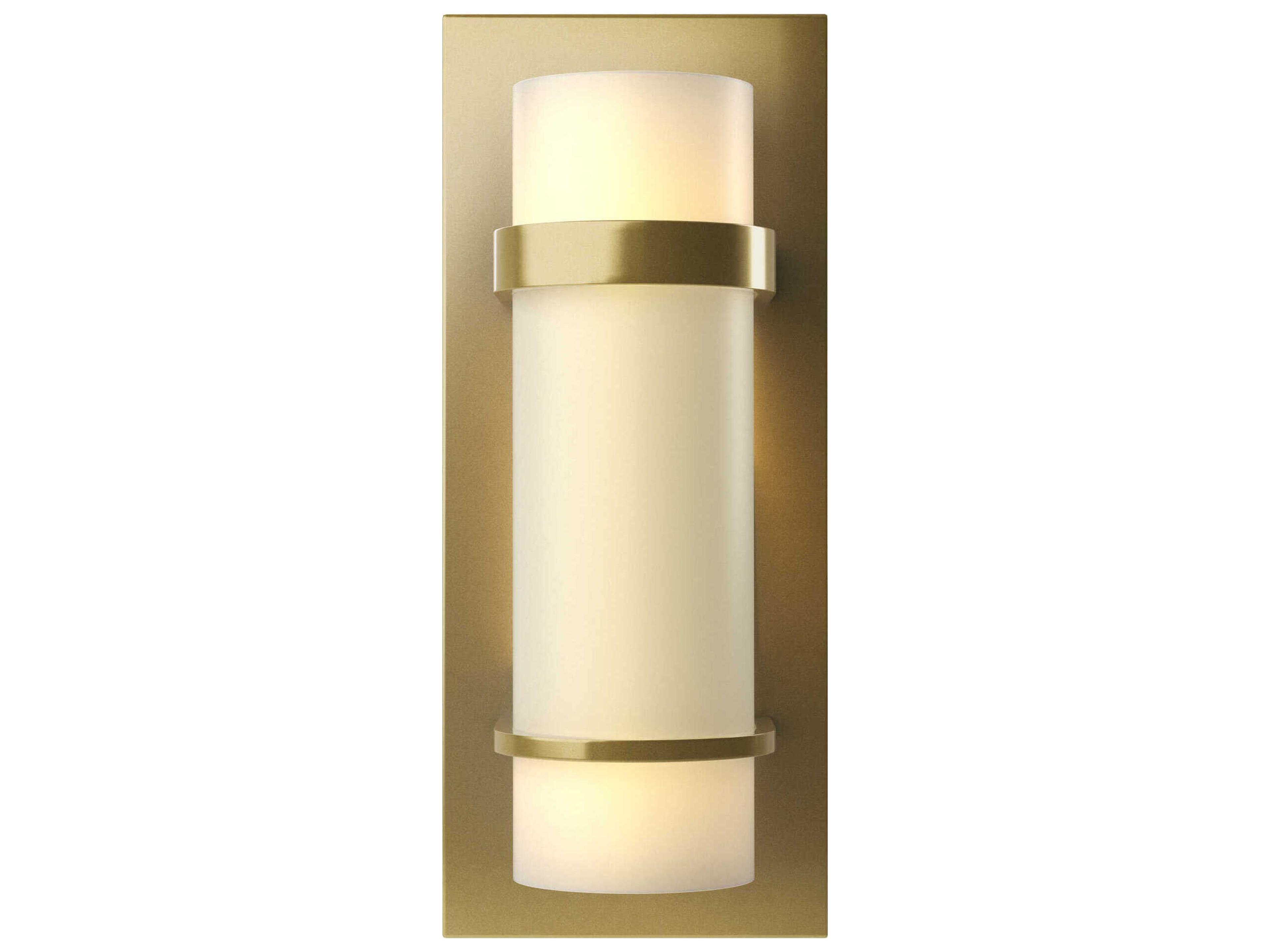 Hubbardton Forge Banded 1-Light Glass Wall Sconce