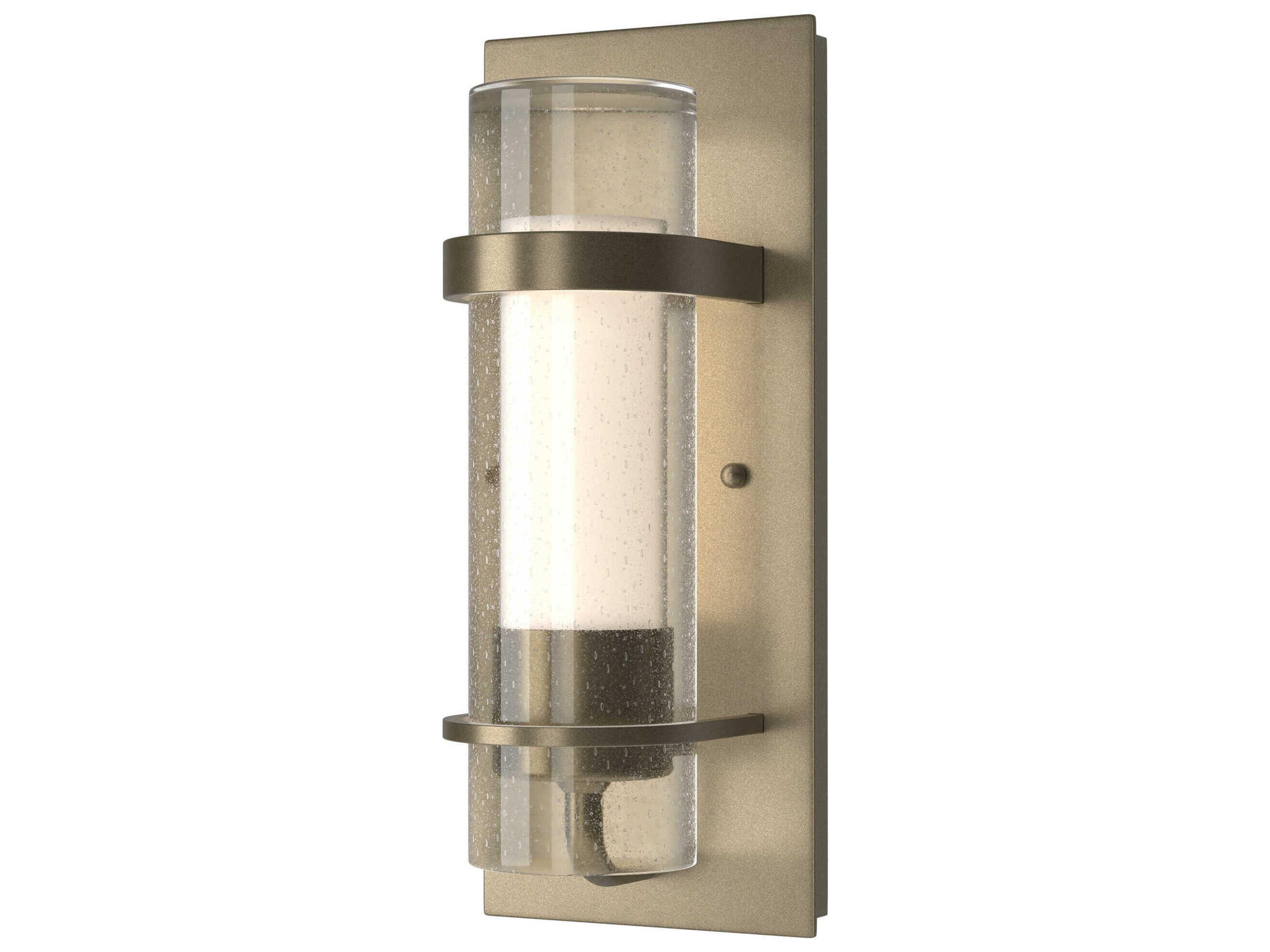 Hubbardton Forge Banded 1-Light Glass Wall Sconce