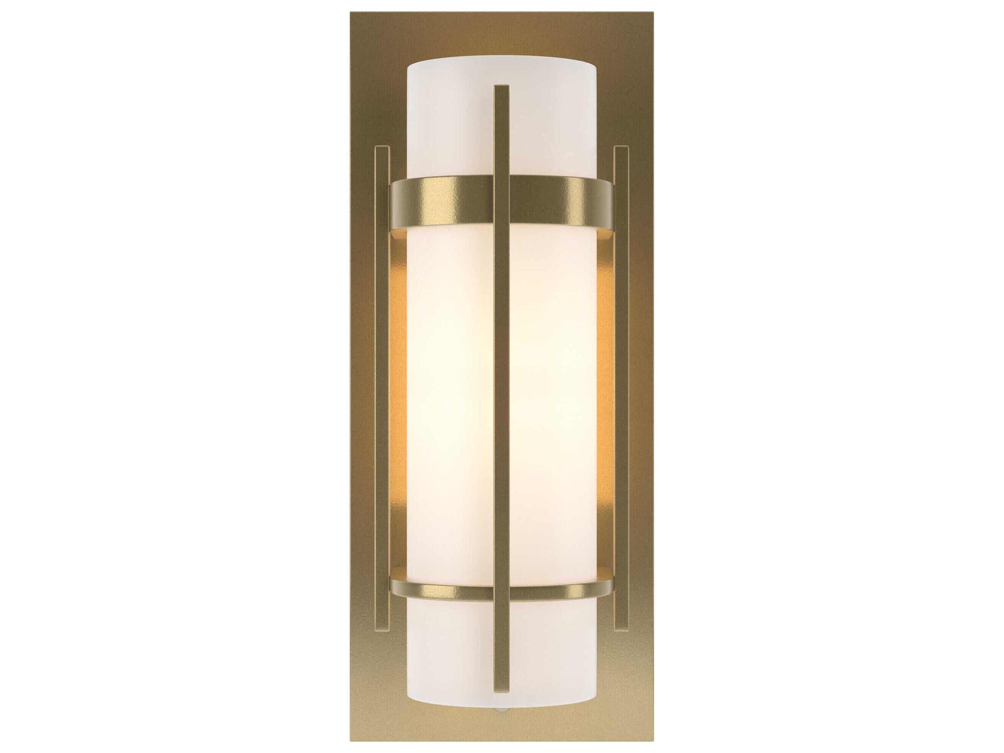 Hubbardton Forge Banded 1-Light Glass Wall Sconce